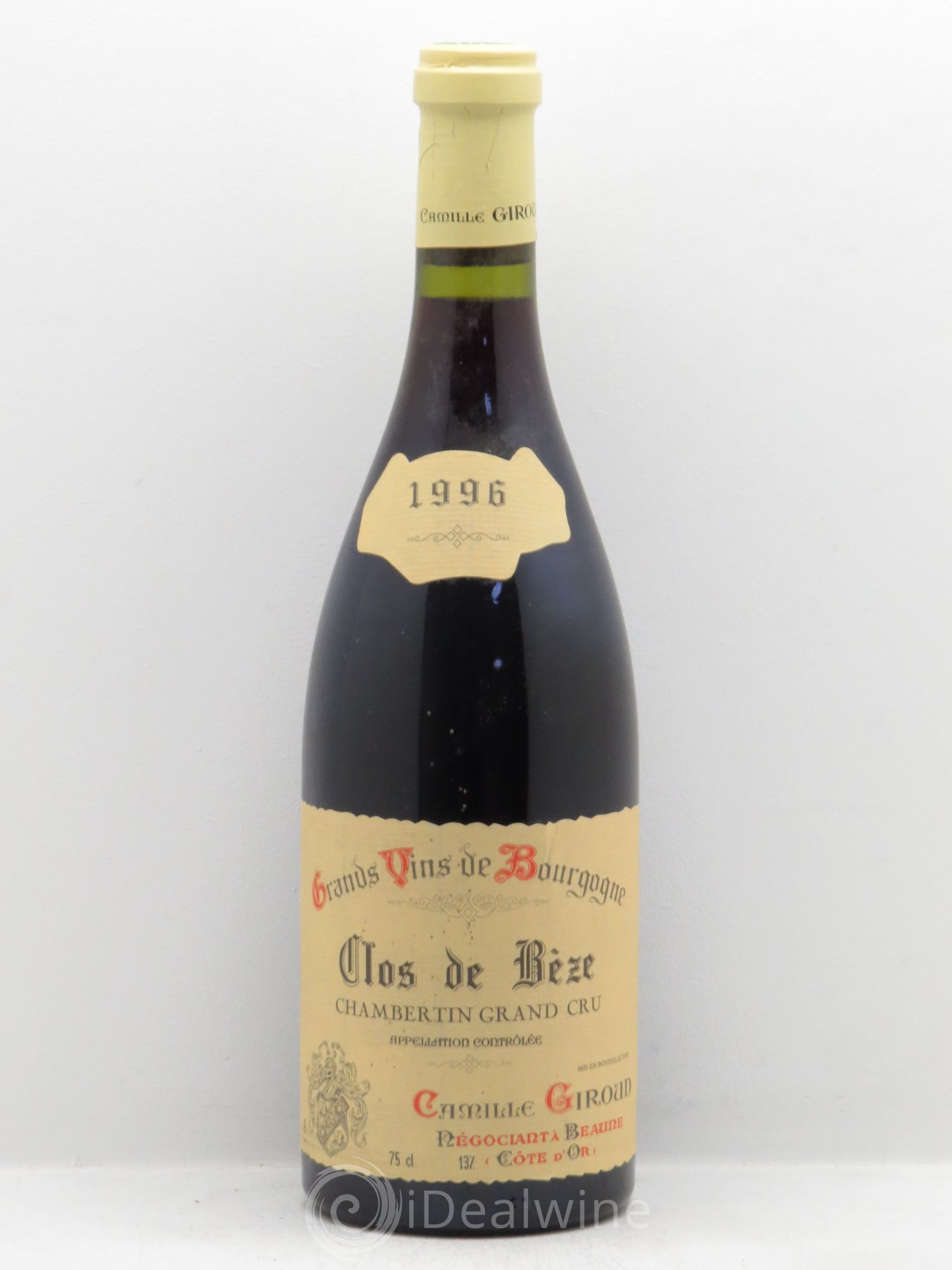 Chambertin Clos de Bèze Grand Cru Camille Giroud 1996 - Lot de 1 bouteille - 0