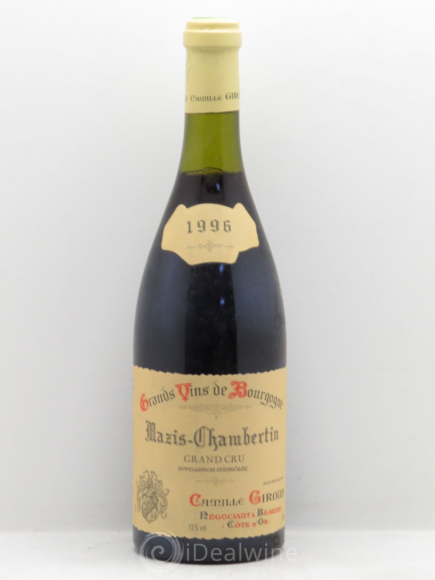 Mazis-Chambertin Grand Cru Camille Giroud 1996 - Lot de 1 bouteille - 0