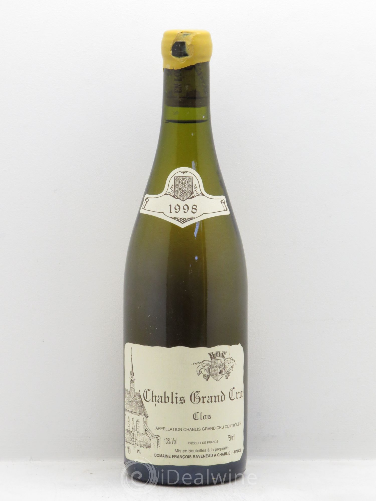 Chablis Grand Cru Clos Raveneau (Domaine) 1998 - Lot de 1 bouteille - 0