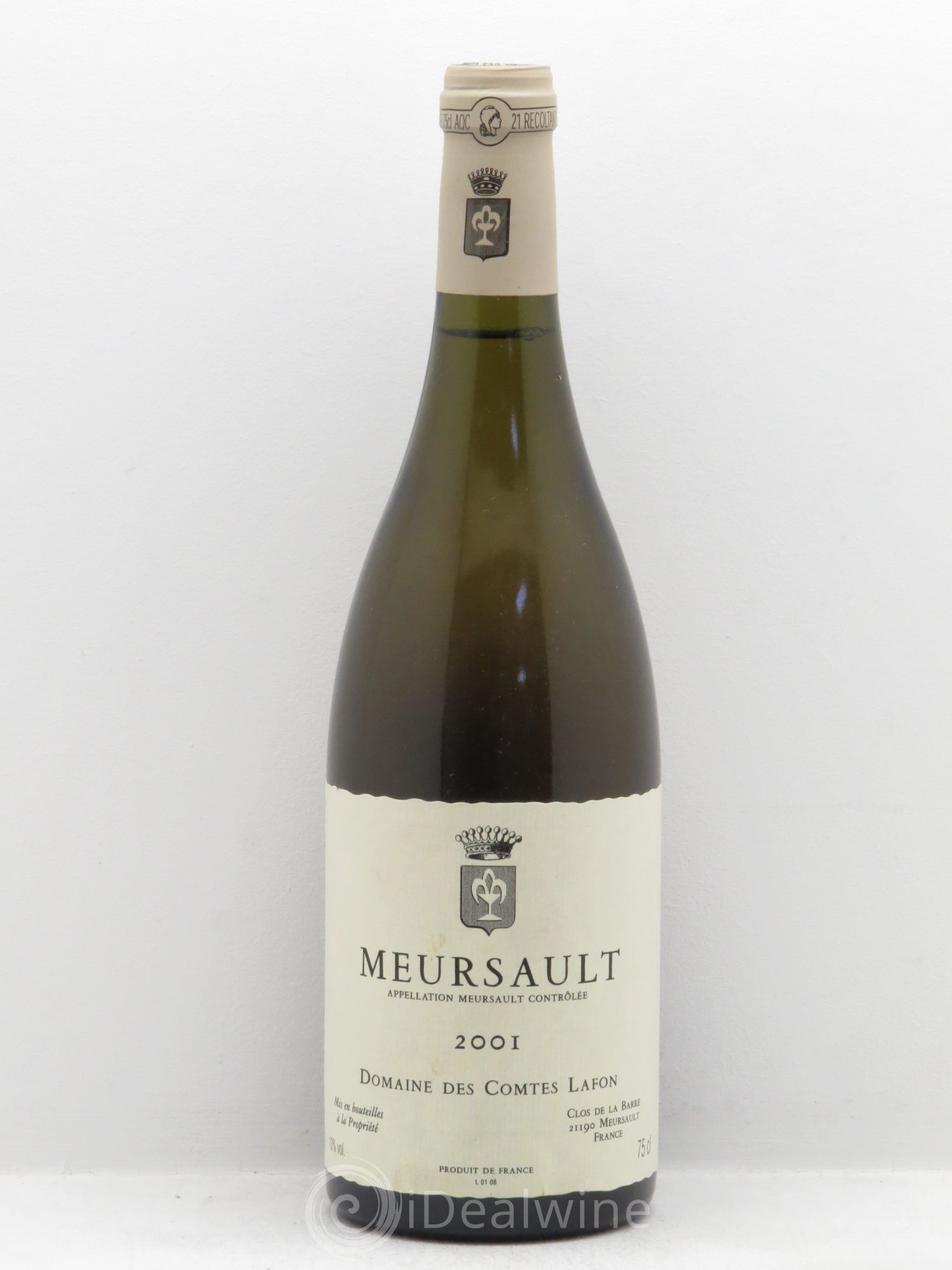 Meursault Comtes Lafon (Domaine des) 2001 - Lot de 1 bouteille - 0