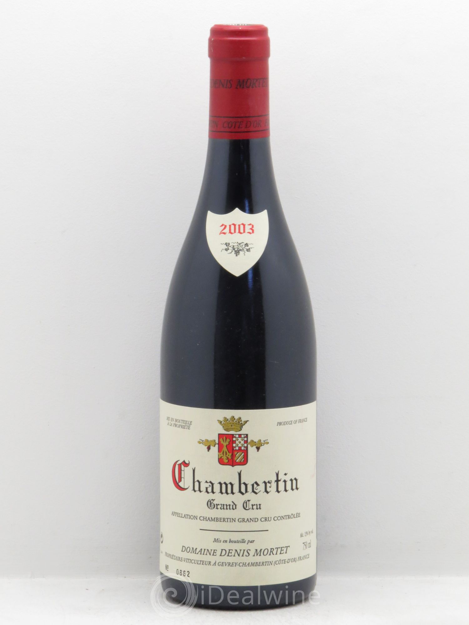 Chambertin Grand Cru Denis Mortet (Domaine) 2003 - Lot de 1 bouteille - 0