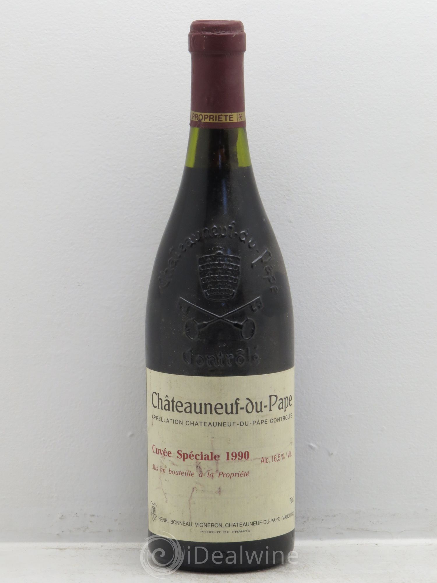 Châteauneuf-du-Pape Cuvée spéciale Henri Bonneau & Fils 1990 - Lot de 1 bouteille - 0
