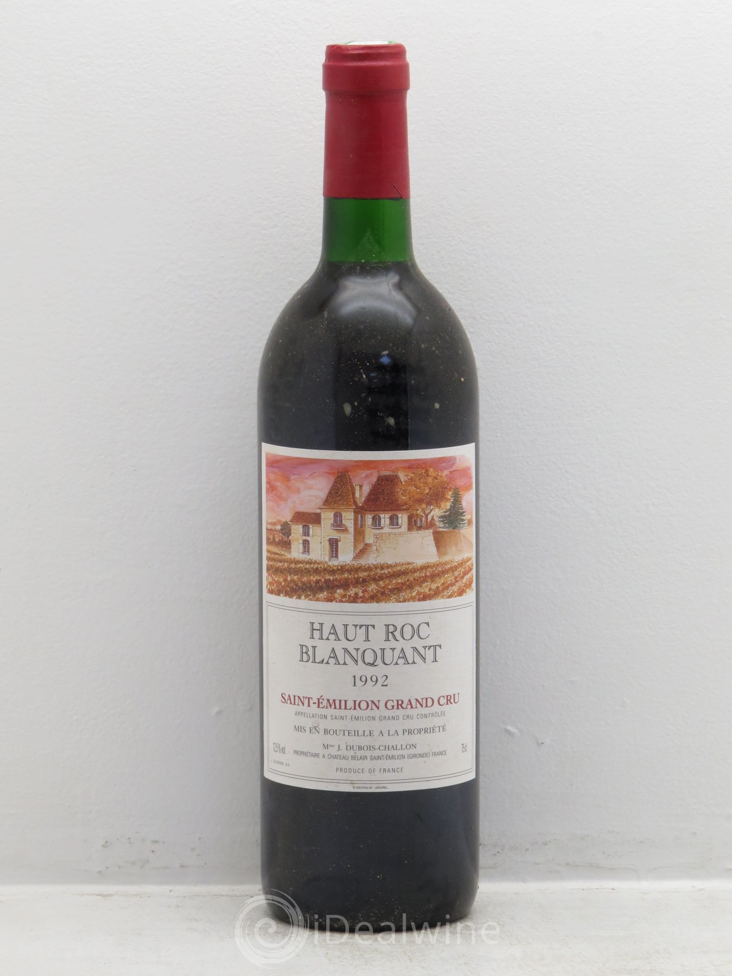 Saint-Émilion Château Haut Roc Blanquant 1992 - Lot de 1 bouteille - 0