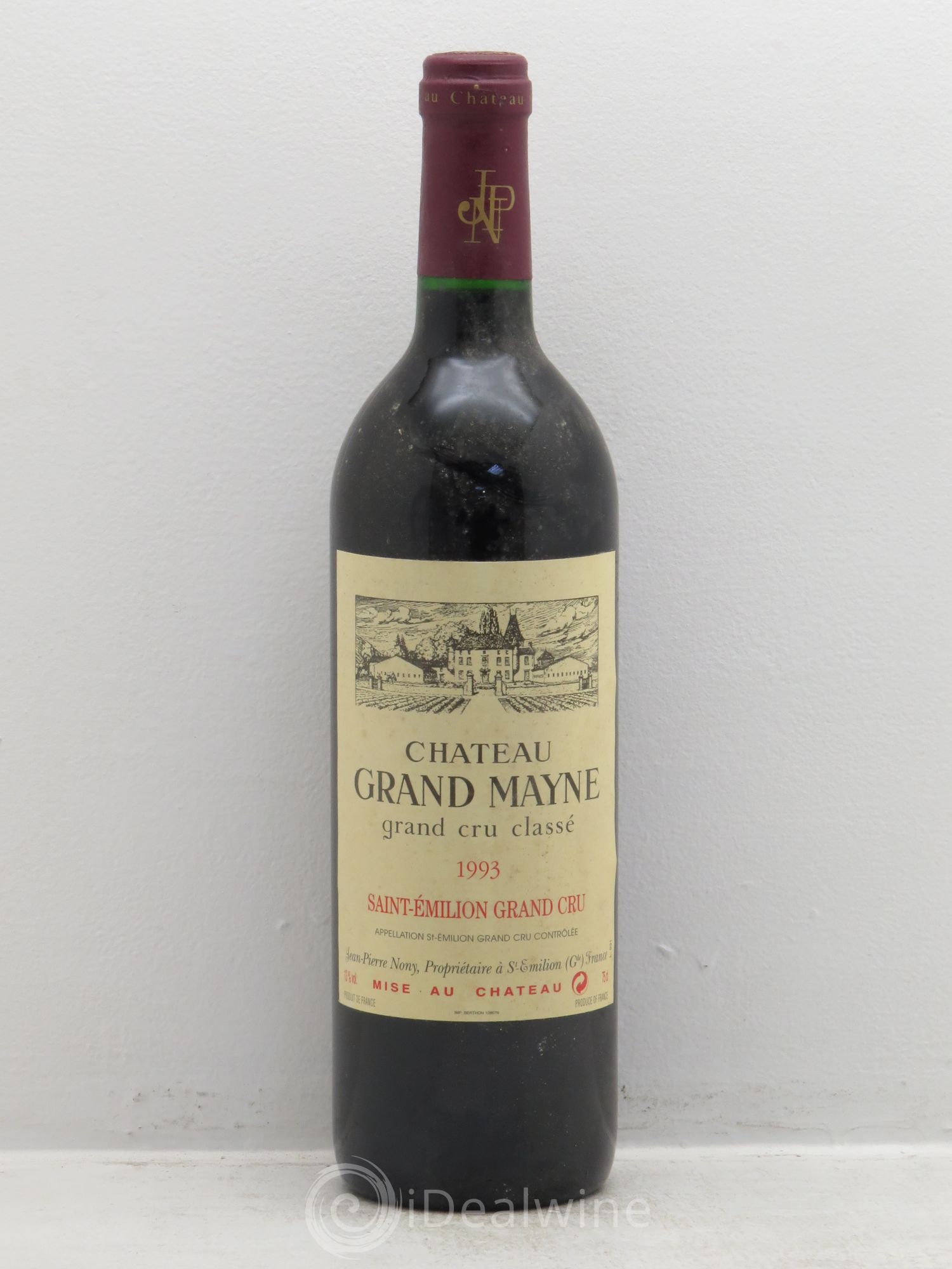 Château Grand Mayne Grand Cru Classé 1993 - Lot de 1 bouteille - 0