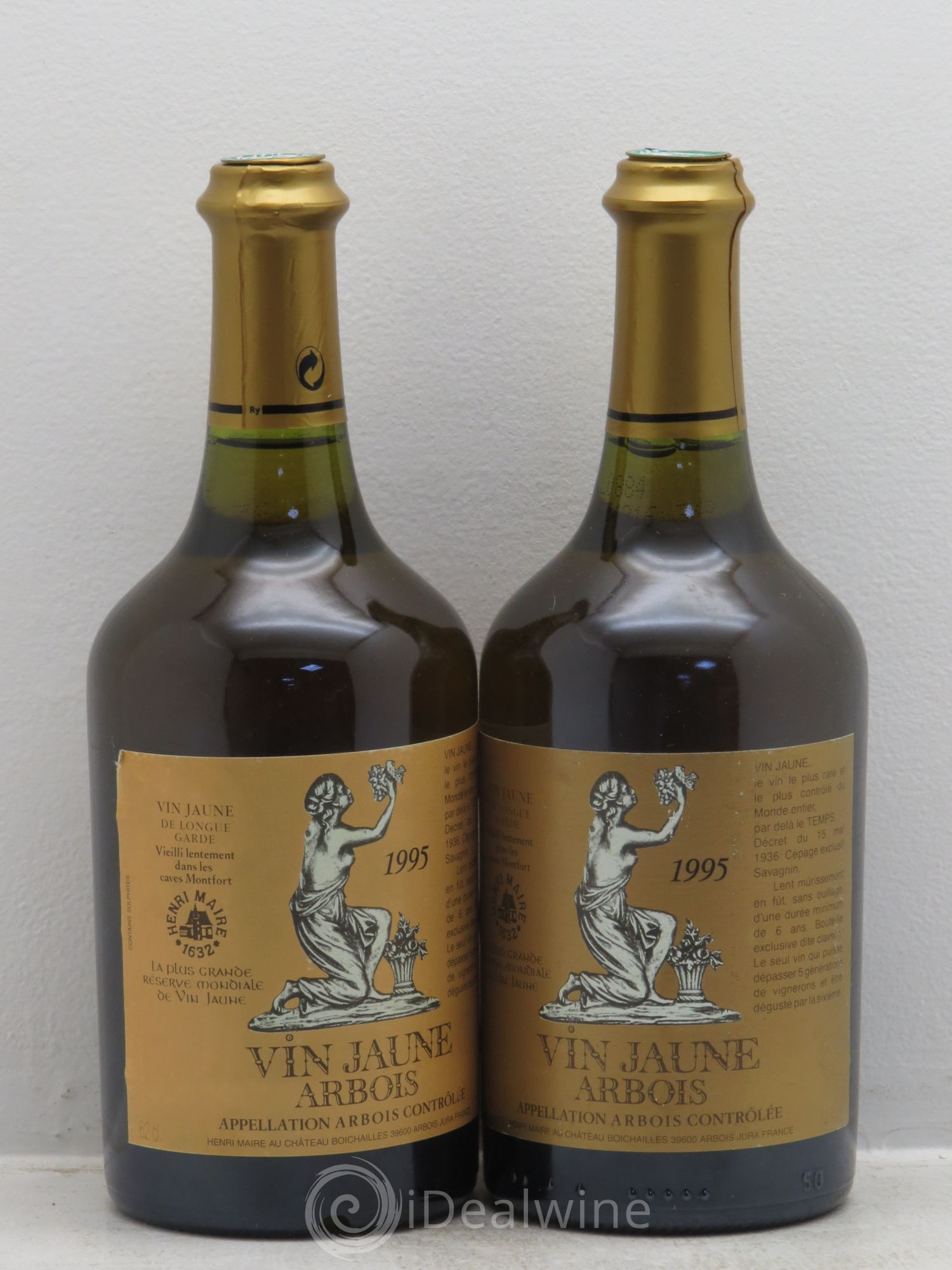 Arbois Vin Jaune Henri Maire 1995 - Posten von 2 Flaschen - 0