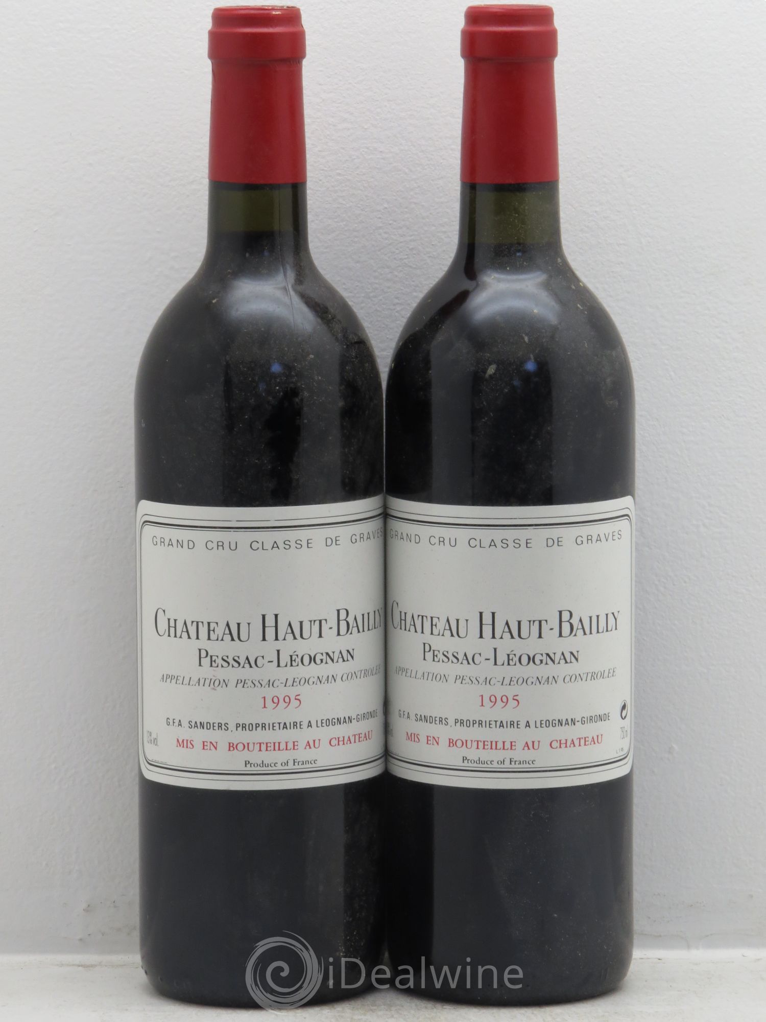 Château Haut-Bailly Cru Classé de Graves 1995 - Lot de 2 bouteilles - 0