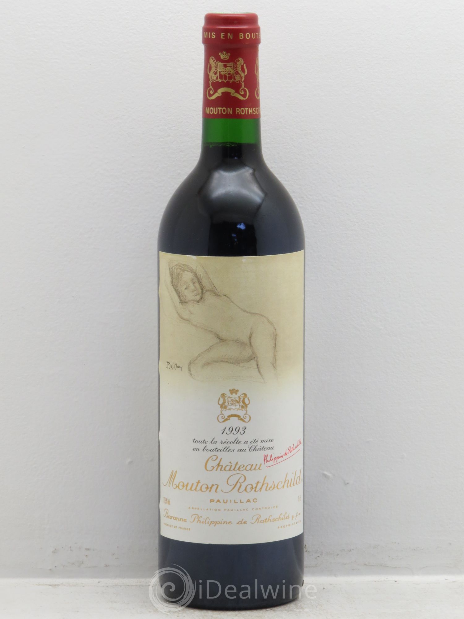 Château Mouton Rothschild 1er Grand Cru Classé 1993 - Lot de 1 bouteille - 0