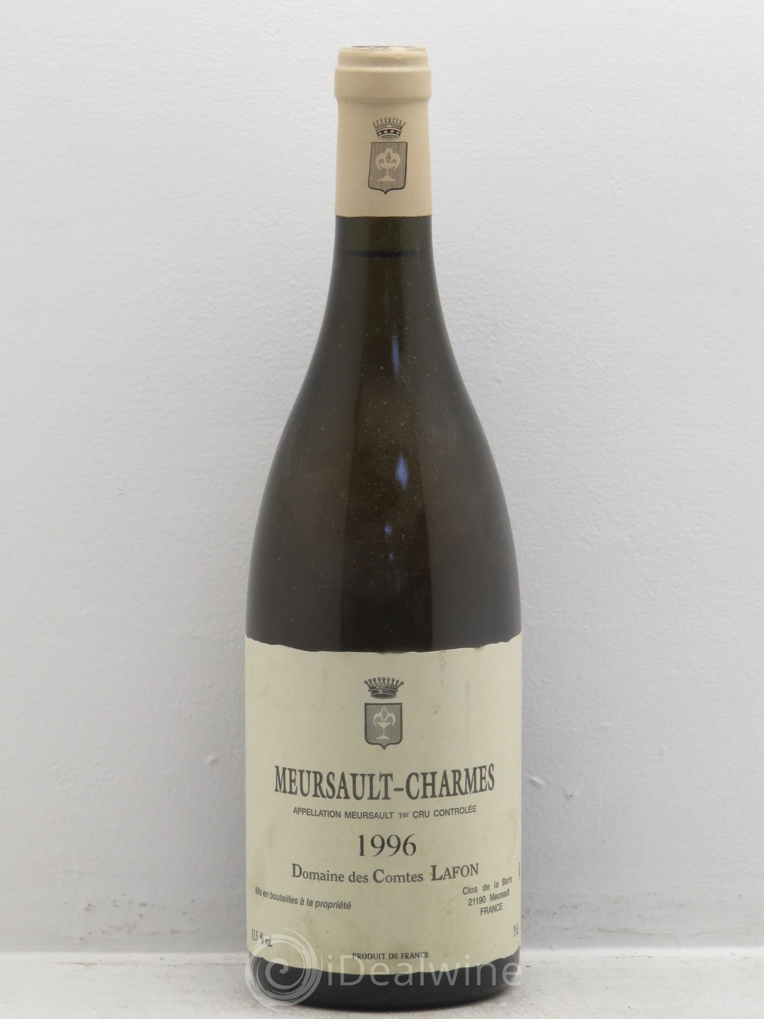 Meursault 1er Cru Charmes Comtes Lafon (Domaine des) 1996 - Lot de 1 bouteille - 0