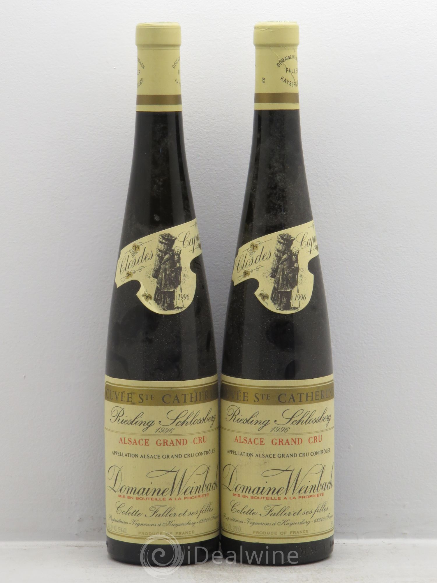 Alsace Riesling Cuvée Sainte-Catherine Weinbach (Domaine) Schlossberg 1996 - Lot de 2 bouteilles - 0