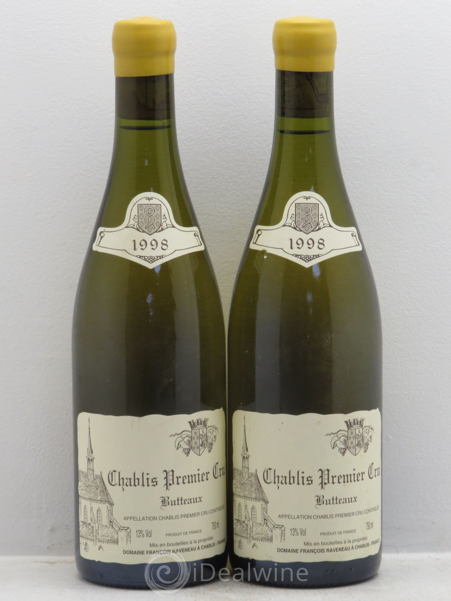 Chablis 1er Cru Butteaux Raveneau (Domaine) 1998 - Lot de 2 bouteilles - 0