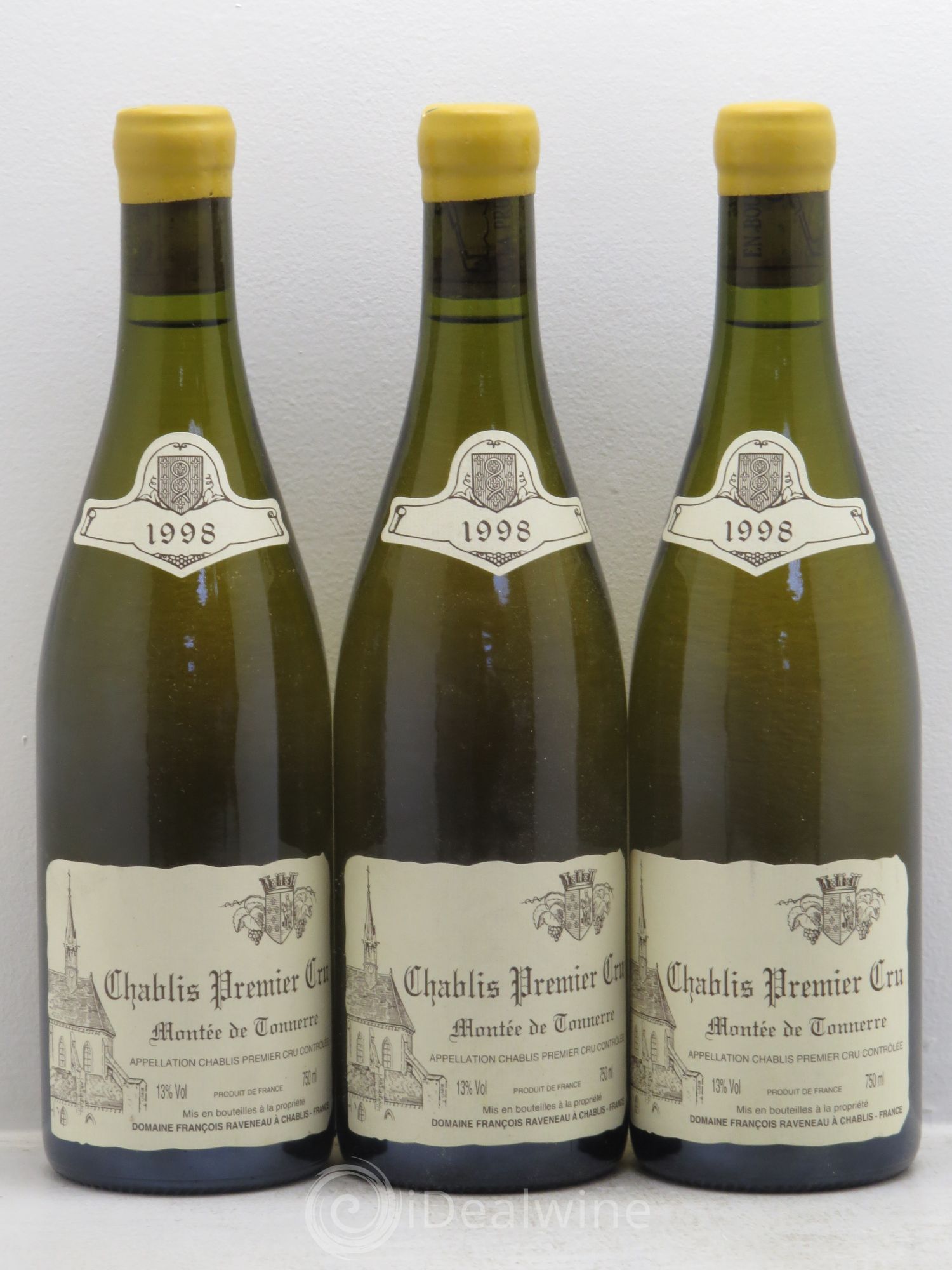 Chablis 1er Cru Montée de Tonnerre Raveneau (Domaine) 1998 - Lot de 3 bouteilles - 0