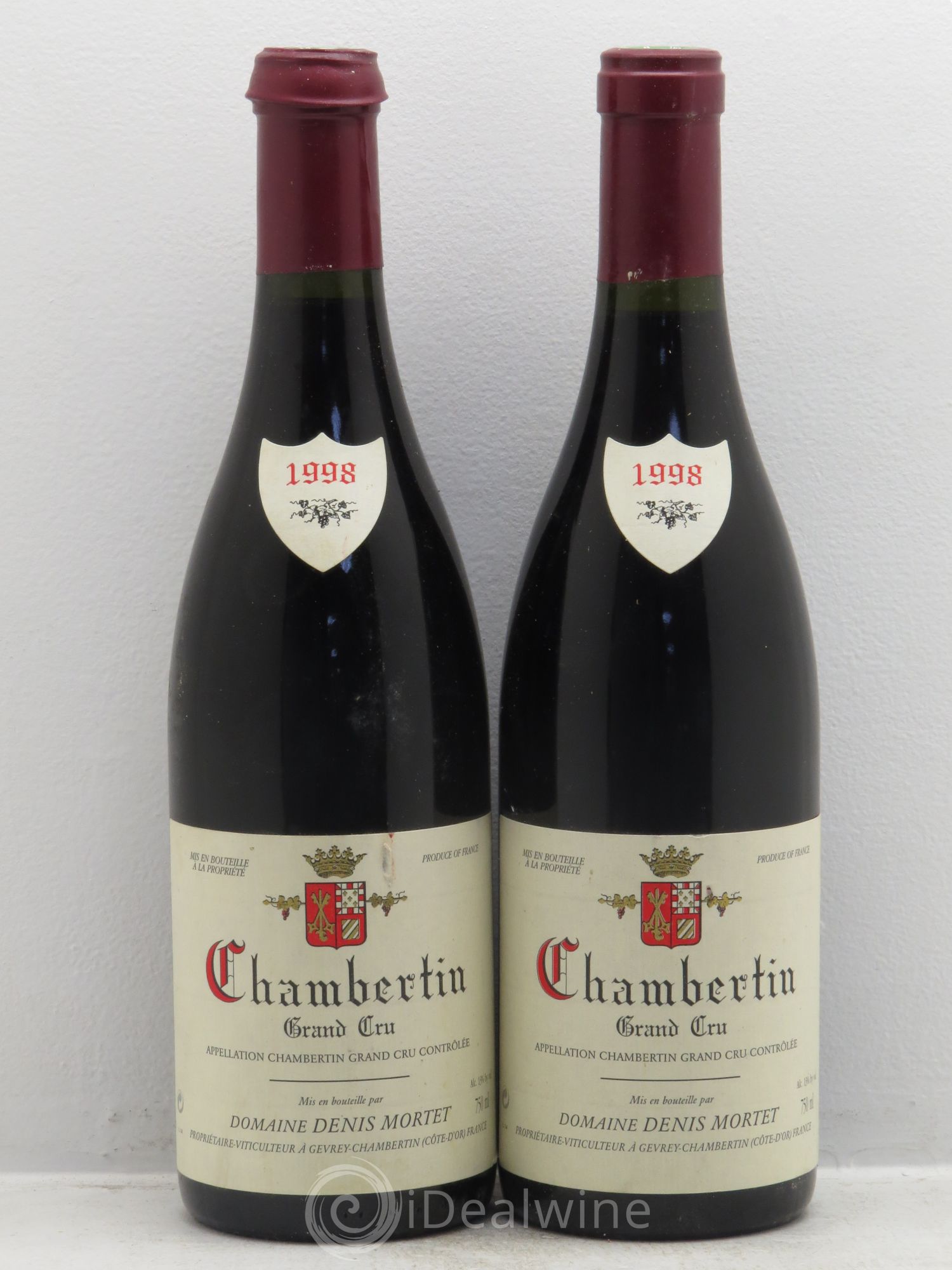 Chambertin Grand Cru Denis Mortet (Domaine) 1998 - Lot de 2 bouteilles - 0