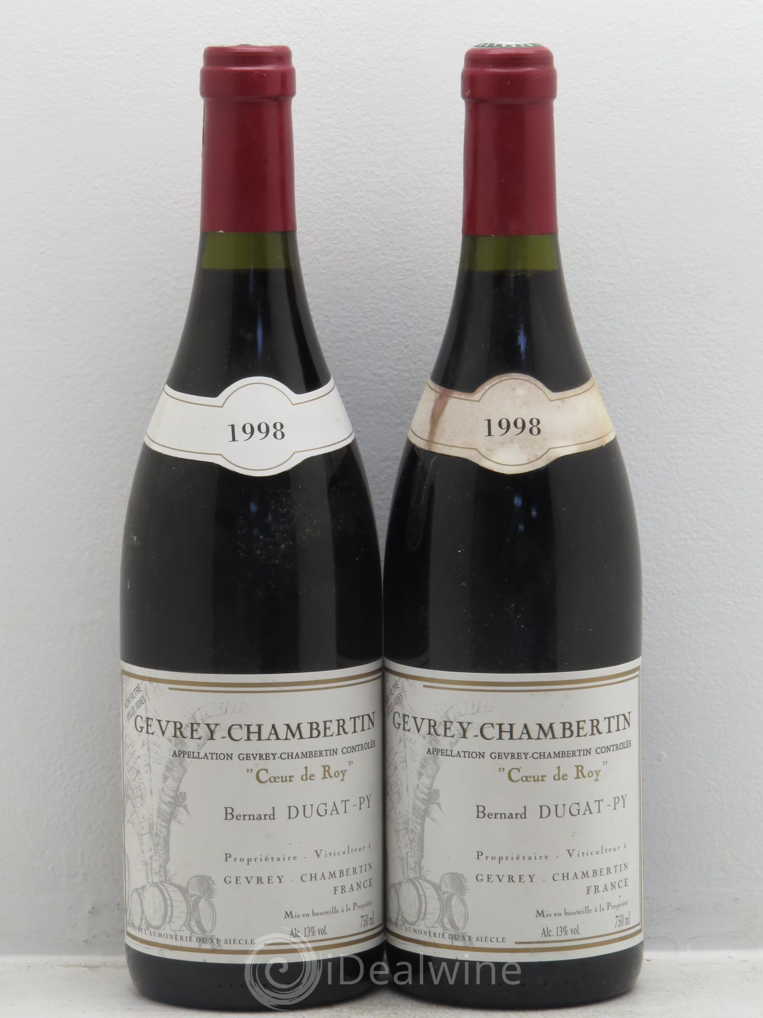 Gevrey-Chambertin Coeur de Roy Très Vieilles Vignes Dugat-Py 1999 - Lot de 2 bouteilles - 0