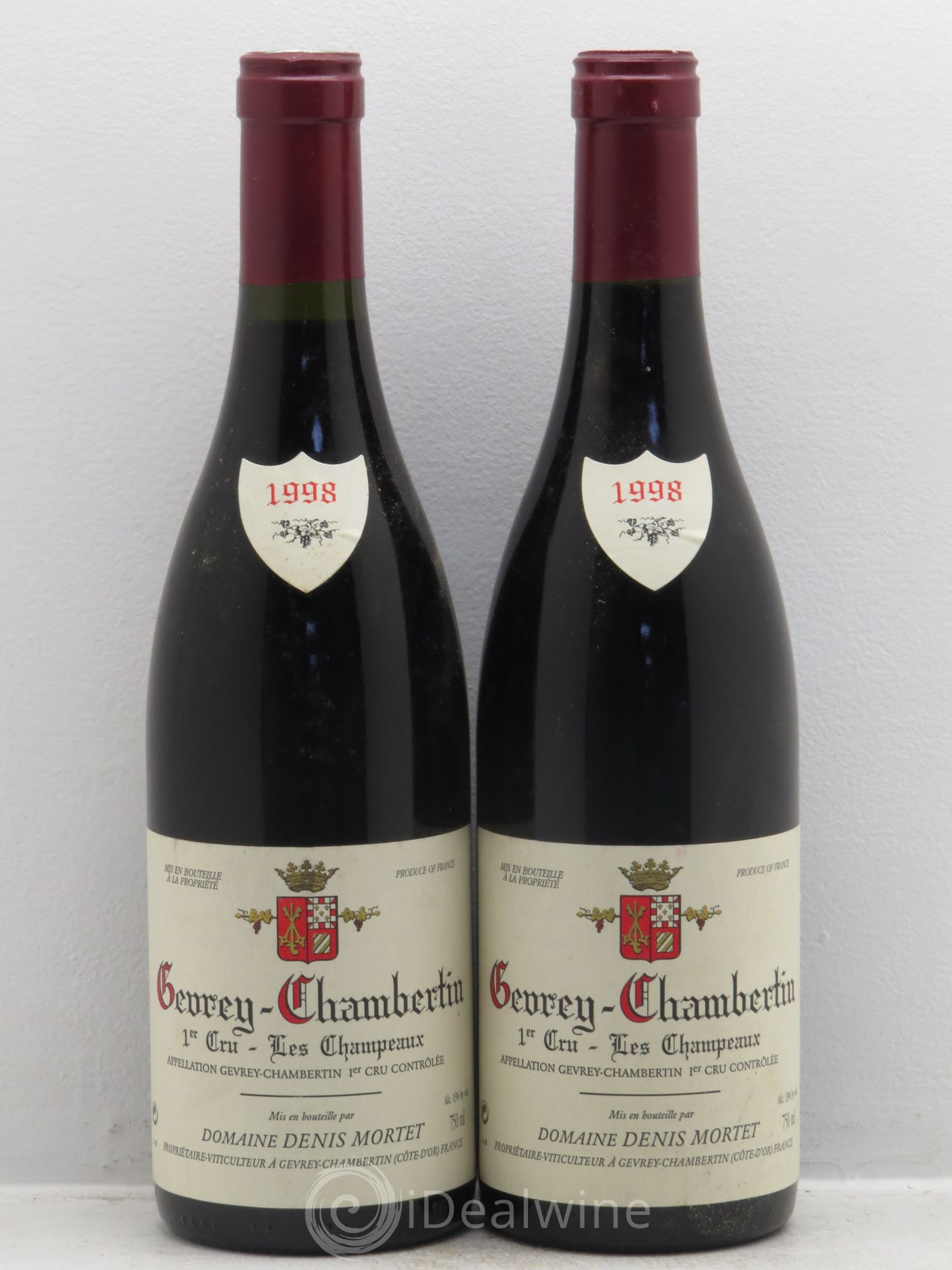 Gevrey-Chambertin 1er Cru Les Champeaux Denis Mortet (Domaine) 1998 - Lot de 2 bouteilles - 0
