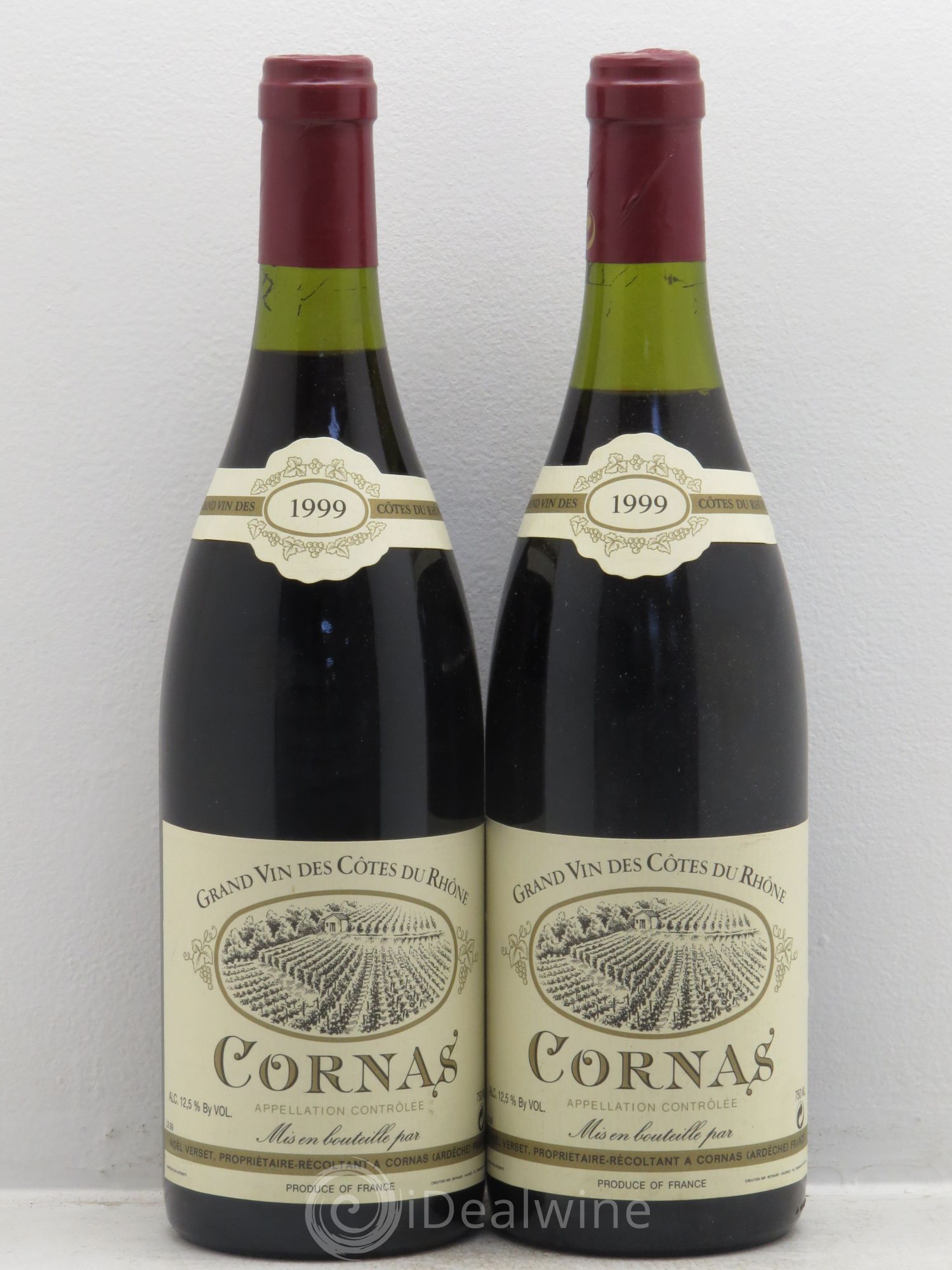 Cornas Noël Verset 1999 - Lot de 2 bouteilles - 0