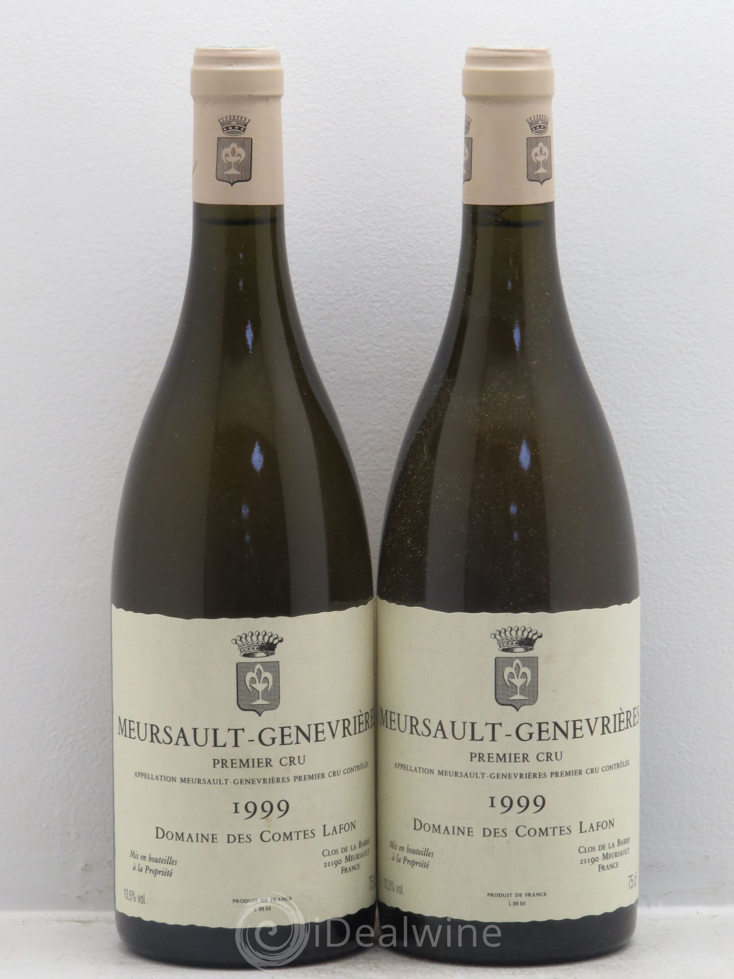 Meursault 1er Cru Genevrières Comtes Lafon (Domaine des) 1999 - Lot de 2 bouteilles - 0
