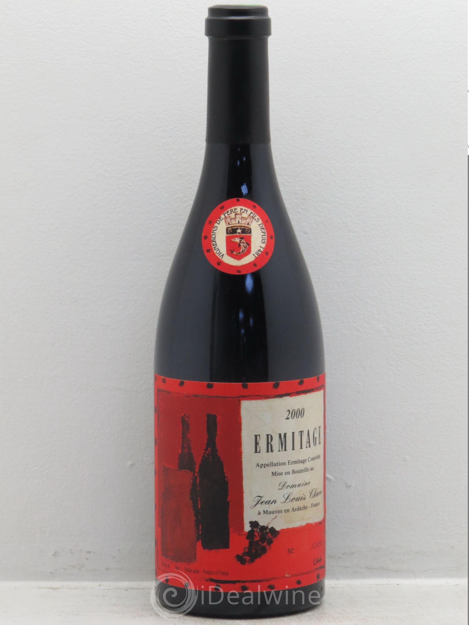 Hermitage Ermitage Cuvée Cathelin Jean-Louis Chave 2000 - Lot de 1 bouteille - 0