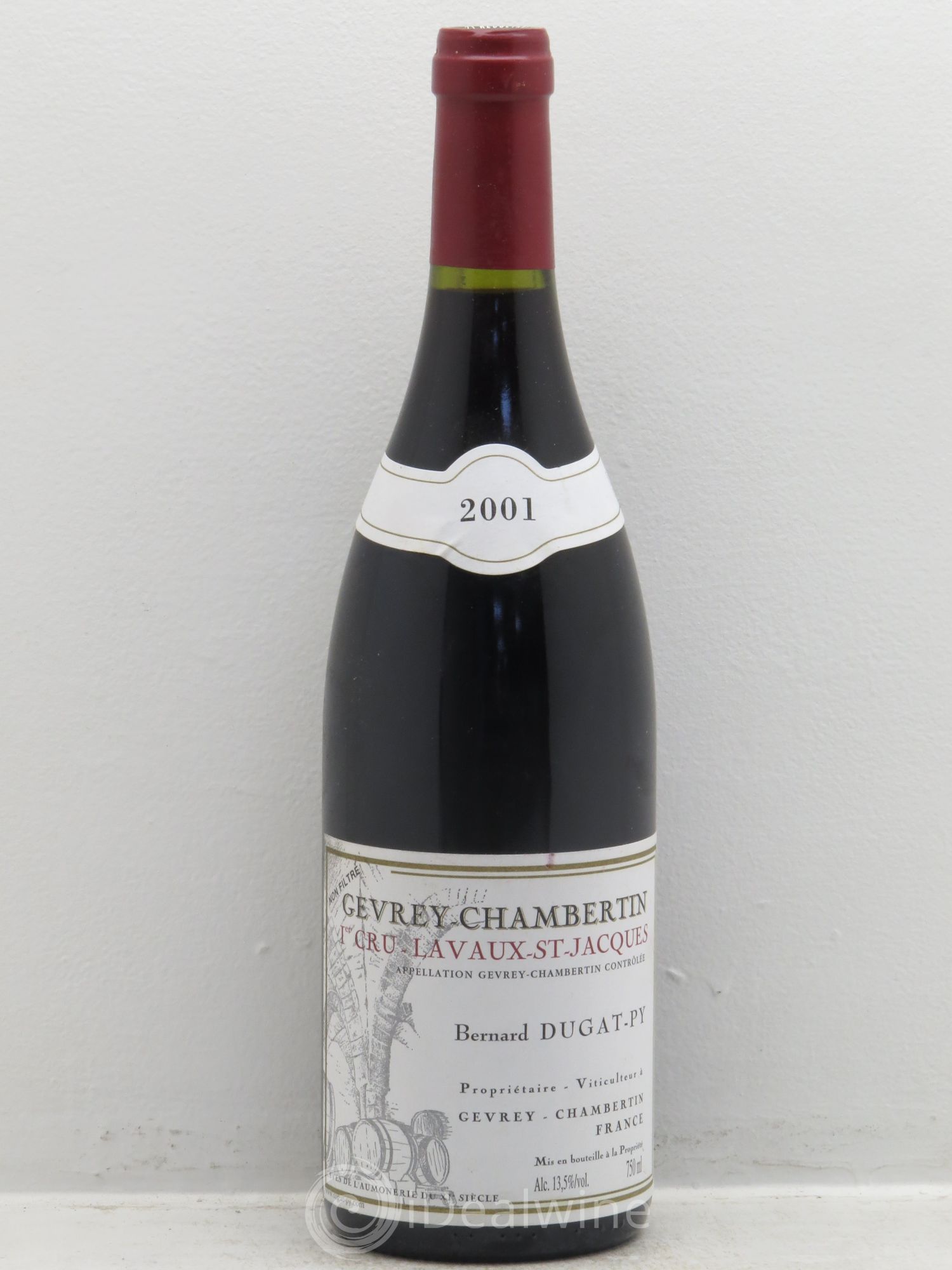 Gevrey-Chambertin 1er Cru Lavaux Saint Jacques Dugat-Py 2001 - Lot de 1 bouteille - 0