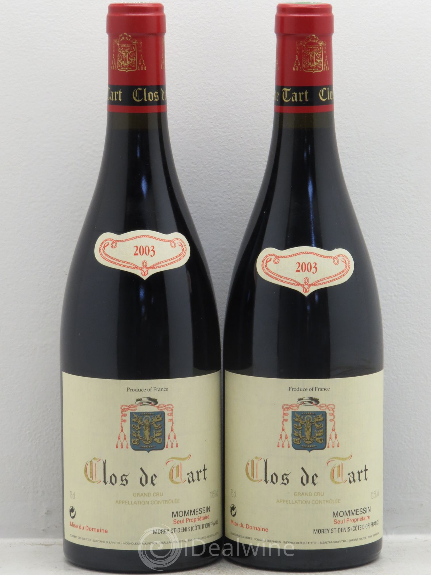 Clos de Tart Grand Cru Clos de Tart 2003 - Lot de 2 bouteilles - 0