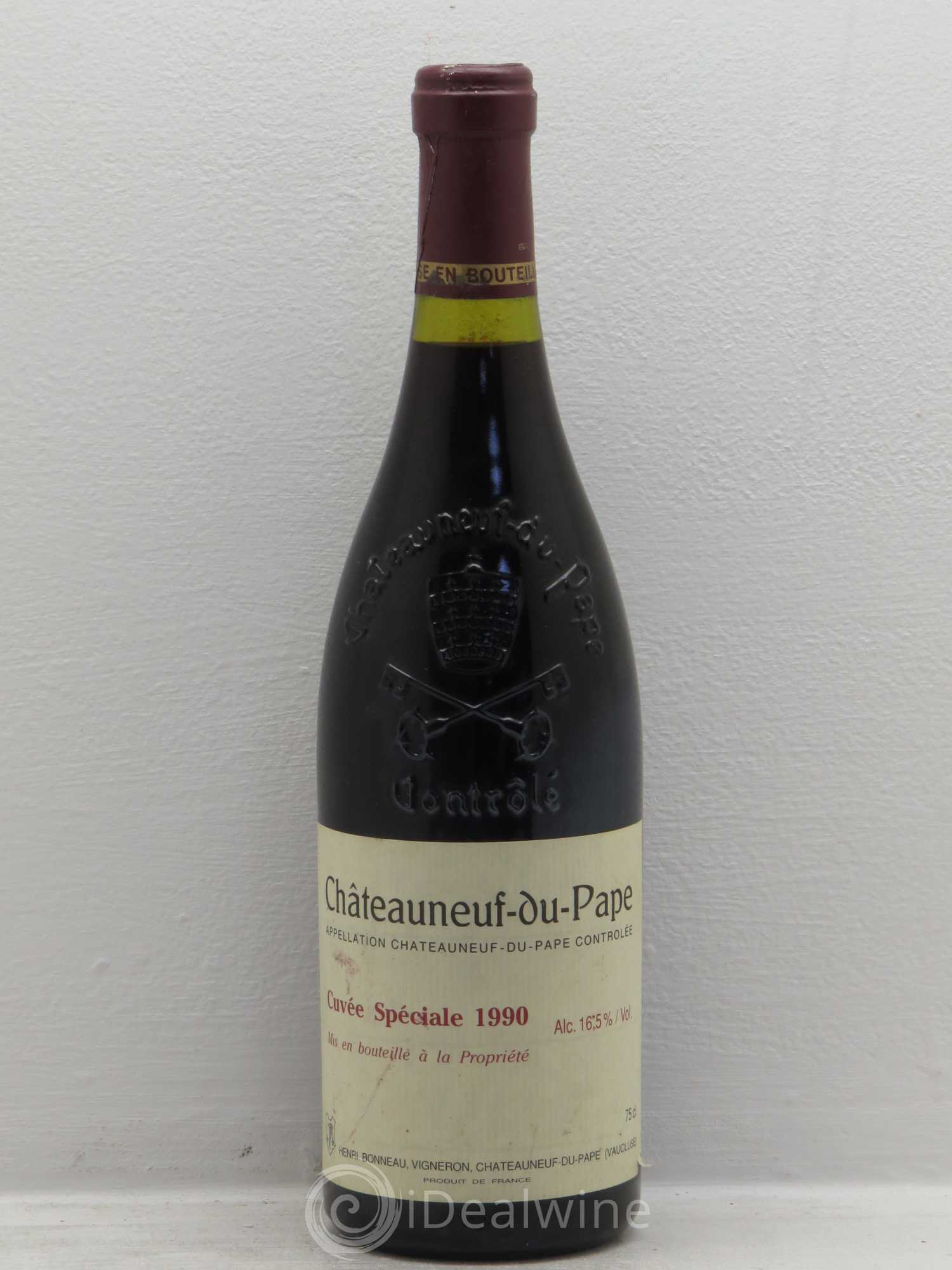 Châteauneuf-du-Pape Cuvée spéciale Henri Bonneau & Fils 1990 - Lot de 1 bouteille - 0