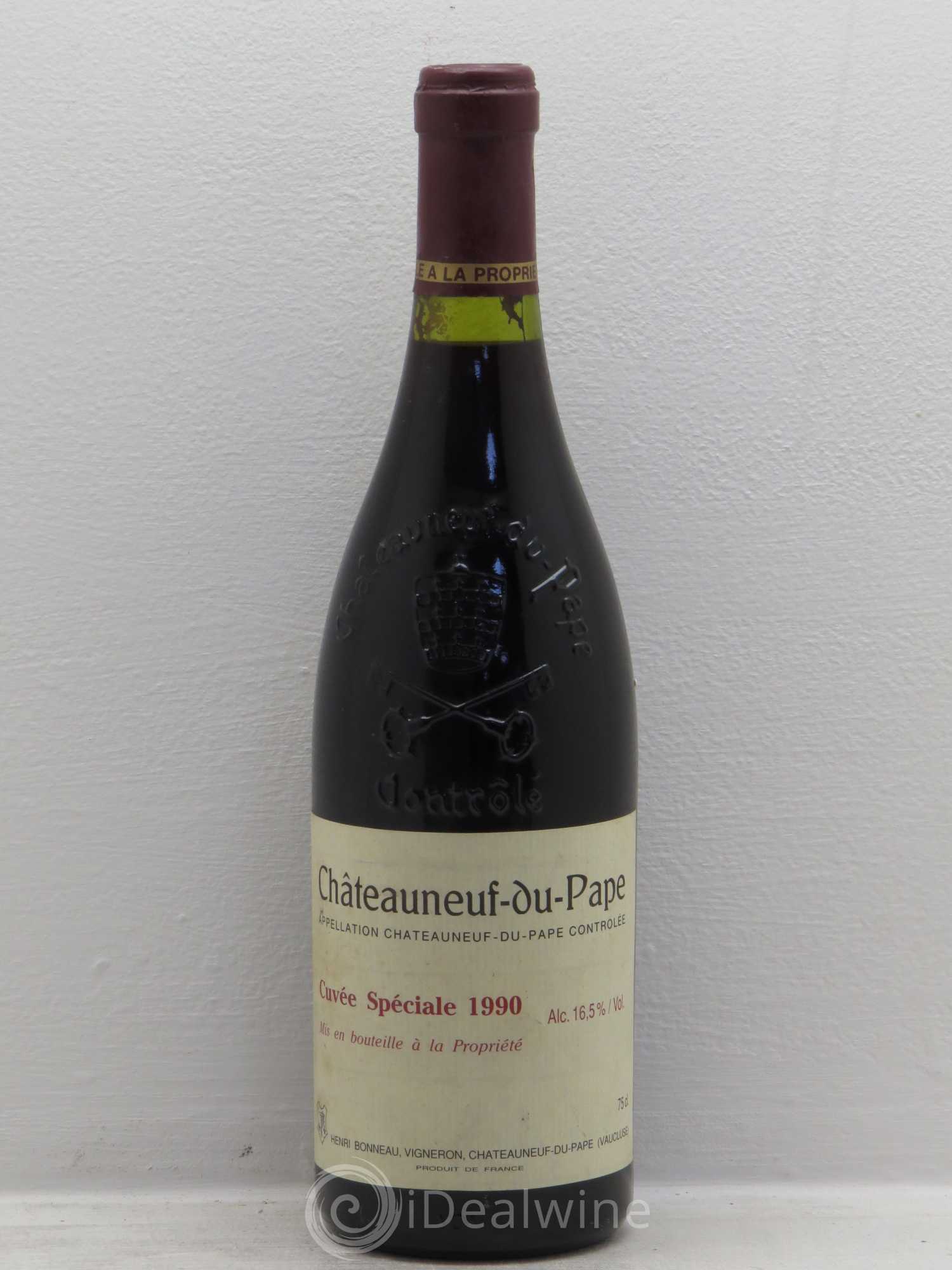 Châteauneuf-du-Pape Cuvée spéciale Henri Bonneau & Fils 1990 - Lot de 1 bouteille - 0