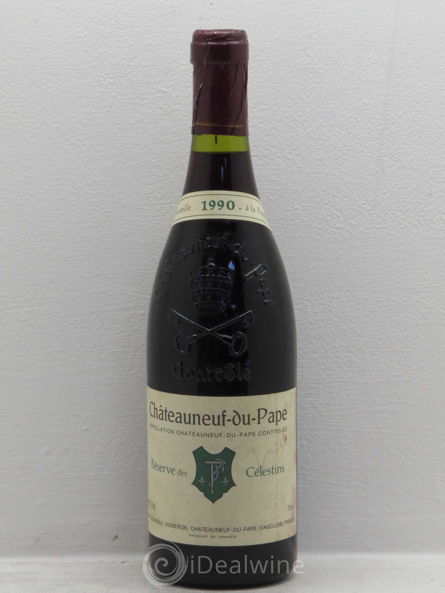 Châteauneuf-du-Pape Réserve des Célestins Henri Bonneau & Fils 1990 - Lot de 1 bouteille - 0