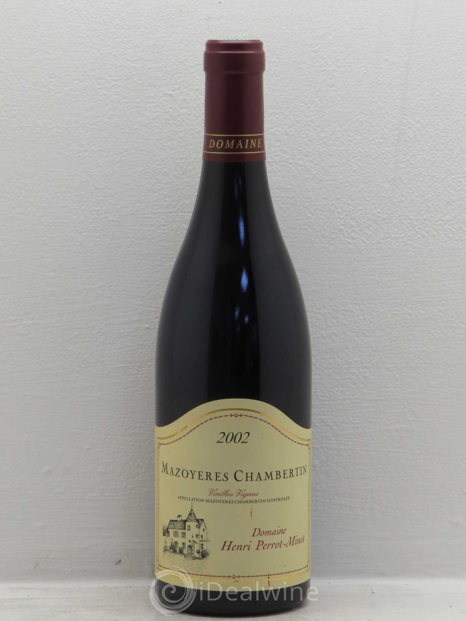 Mazoyères-Chambertin Grand Cru Vieilles Vignes Perrot-Minot Vieilles vignes 2002 - Lot de 1 bouteille - 0
