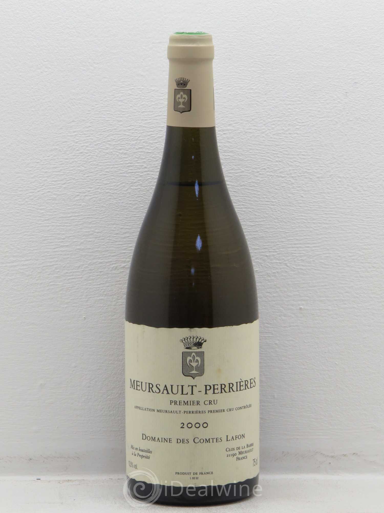 Meursault 1er Cru Perrières Comtes Lafon (Domaine des) 2000 - Lot de 1 bouteille - 0