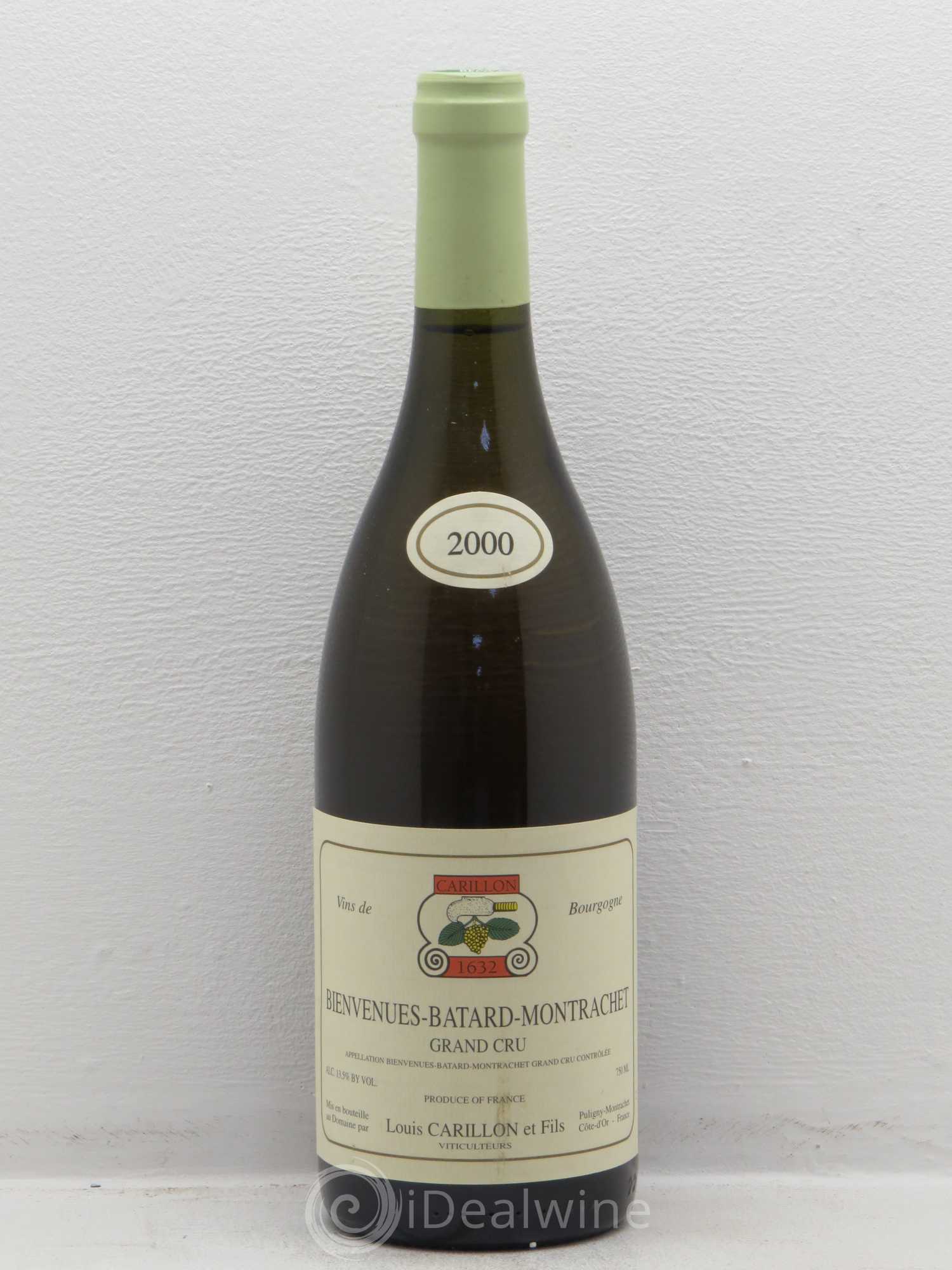 Bienvenues-Bâtard-Montrachet Grand Cru Louis Carillon & Fils 2000 - Lot de 1 bouteille - 0