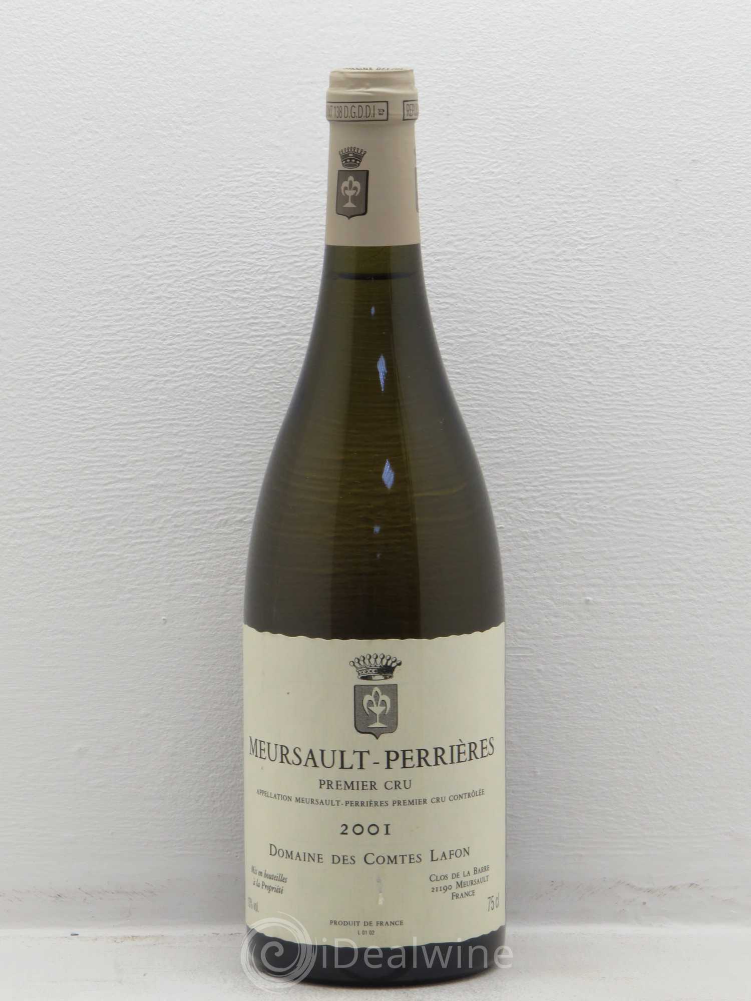 Meursault 1er Cru Perrières Comtes Lafon (Domaine des) 2001 - Lot de 1 bouteille - 0