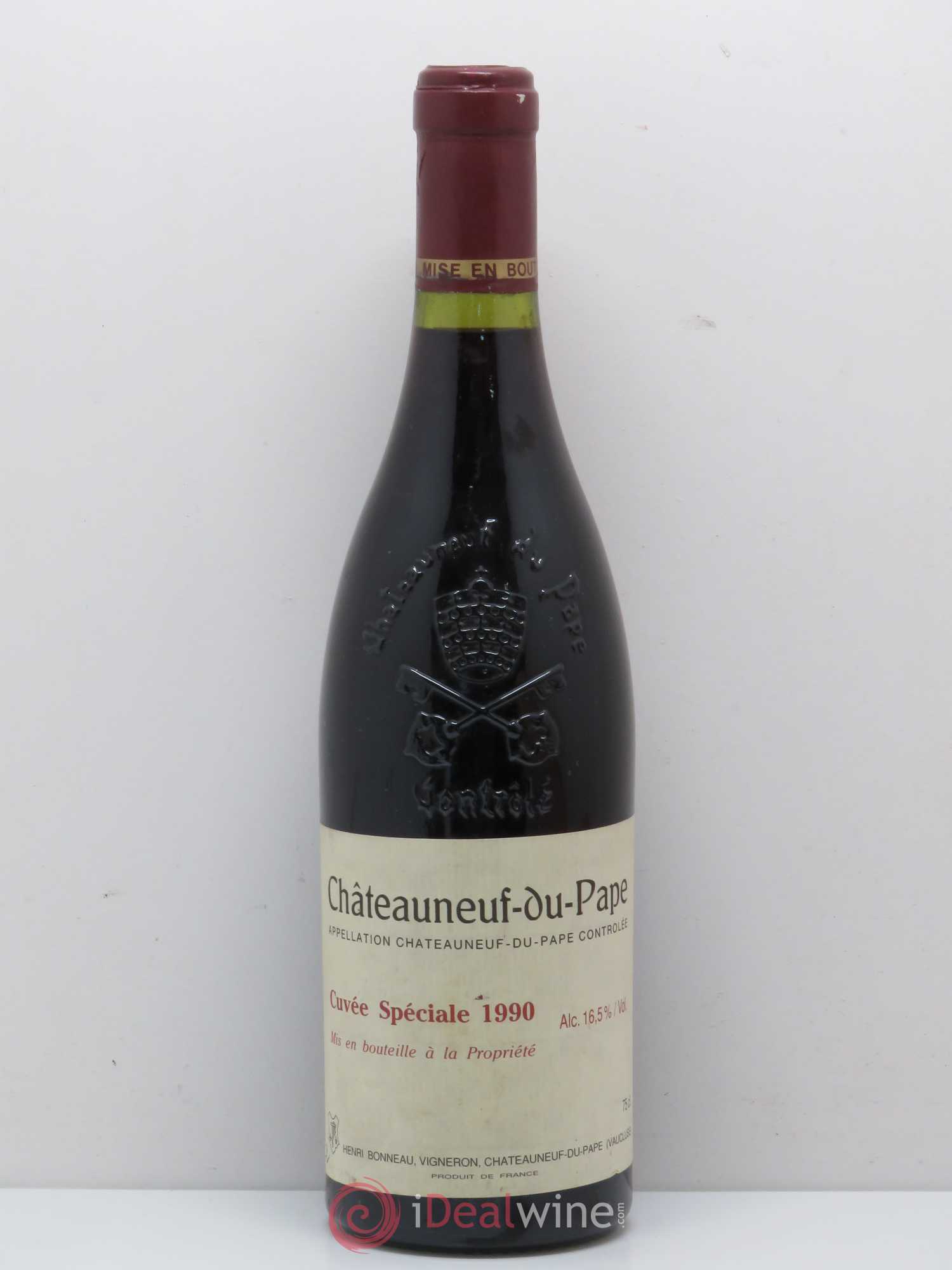 Châteauneuf-du-Pape Cuvée spéciale Henri Bonneau & Fils 1990 - Lot de 1 bouteille - 0