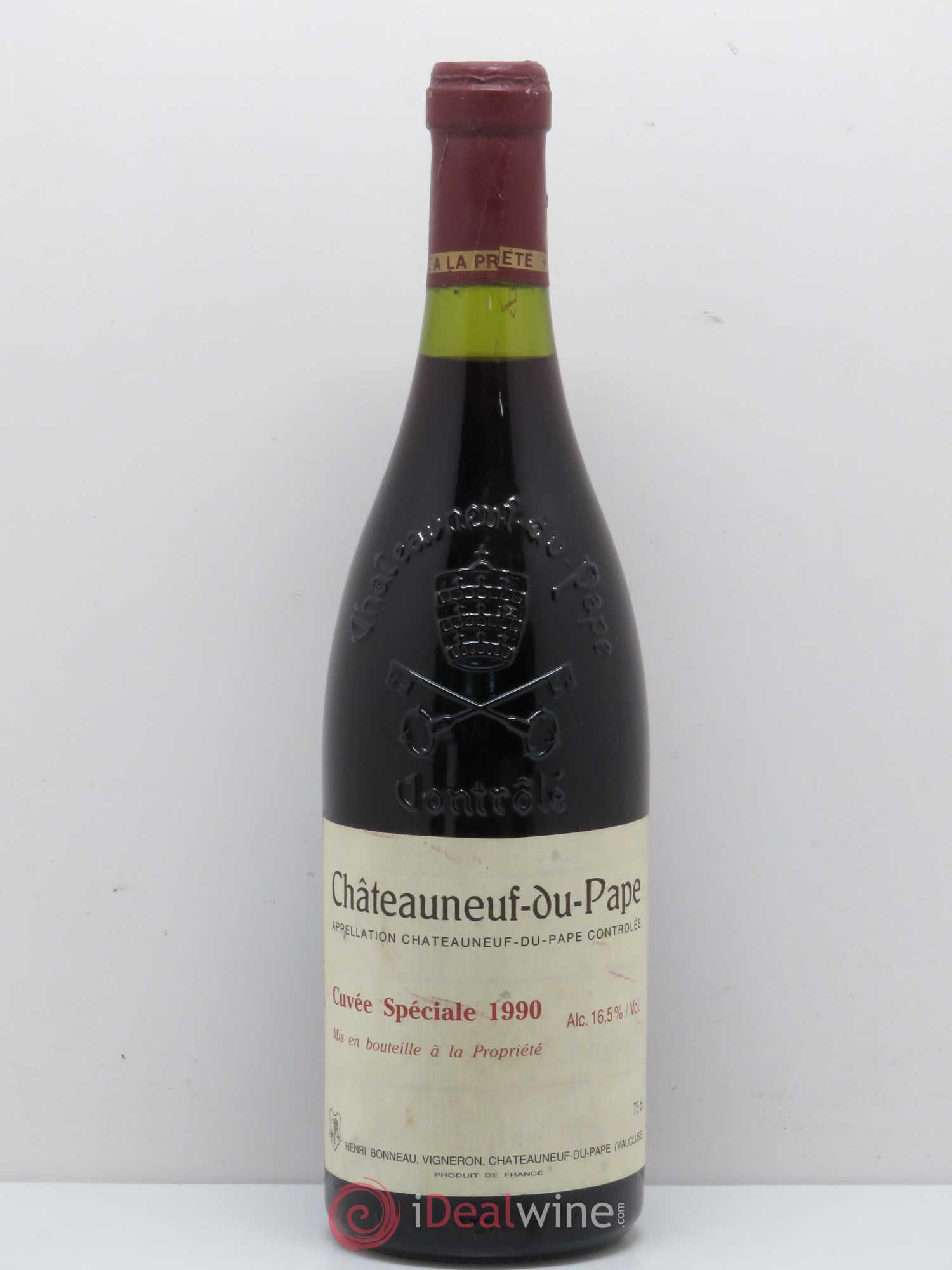 Châteauneuf-du-Pape Cuvée spéciale Henri Bonneau & Fils 1990 - Lot de 1 bouteille - 0