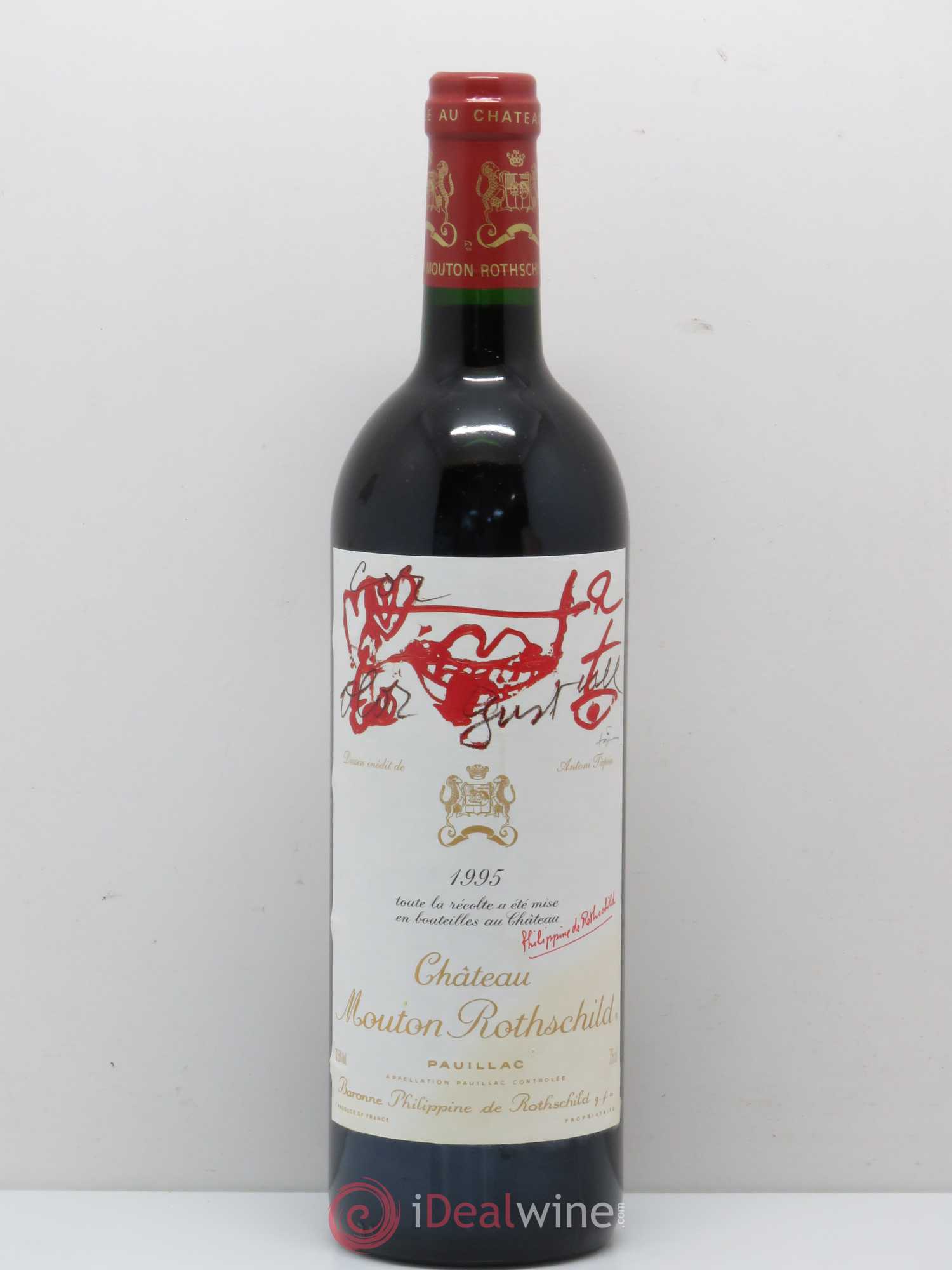 Château Mouton Rothschild 1er Grand Cru Classé 1995 - Lot de 1 bouteille - 0