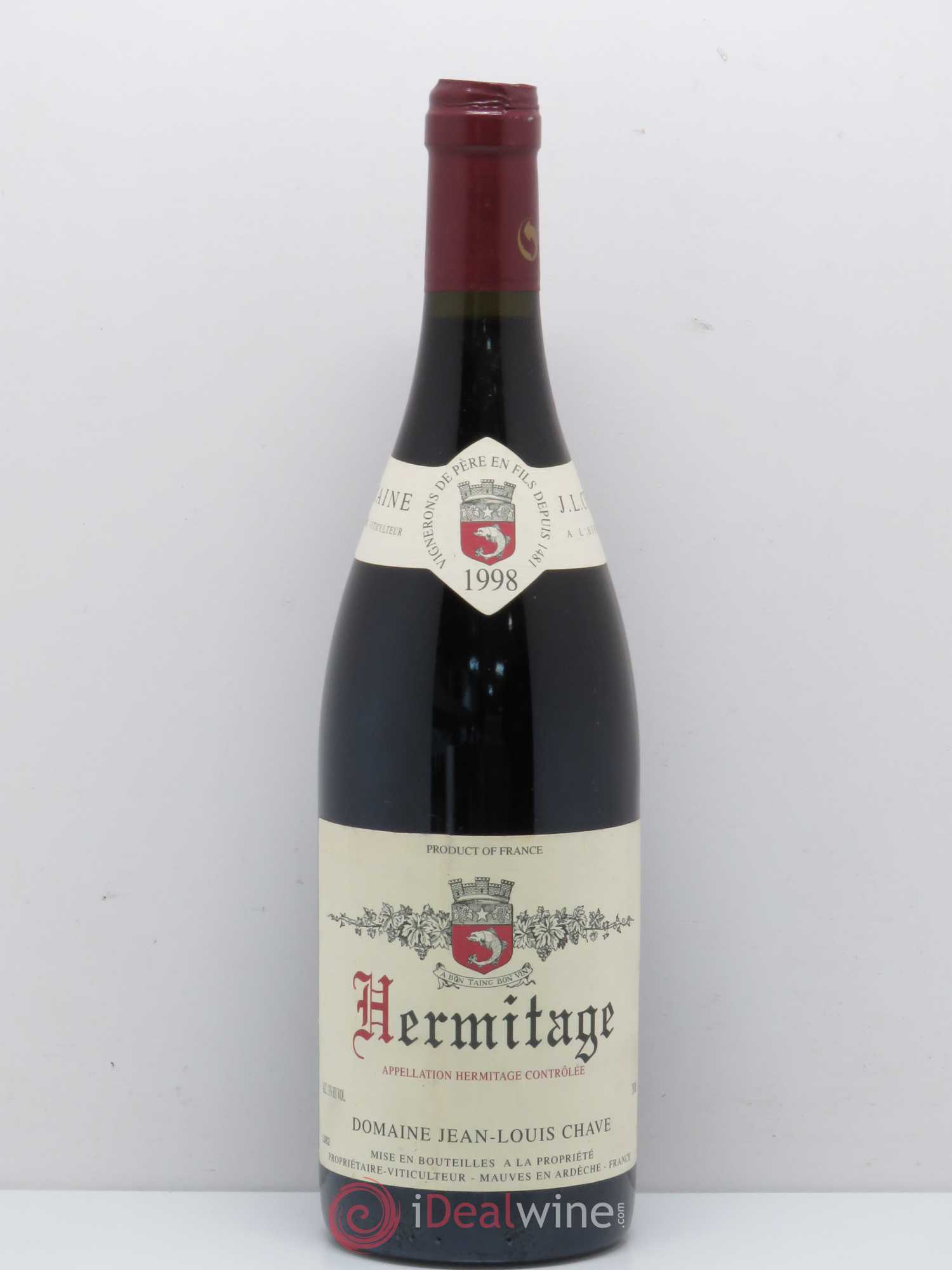 Hermitage Jean-Louis Chave 1998 - Lot de 1 bouteille - 0