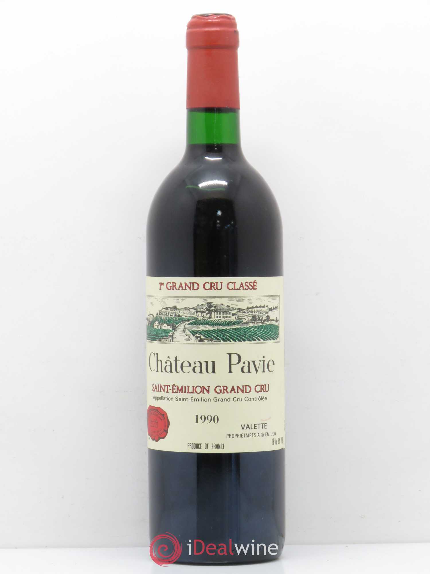 Château Pavie 1er Grand Cru Classé A 1990 - Lot de 1 bouteille - 0