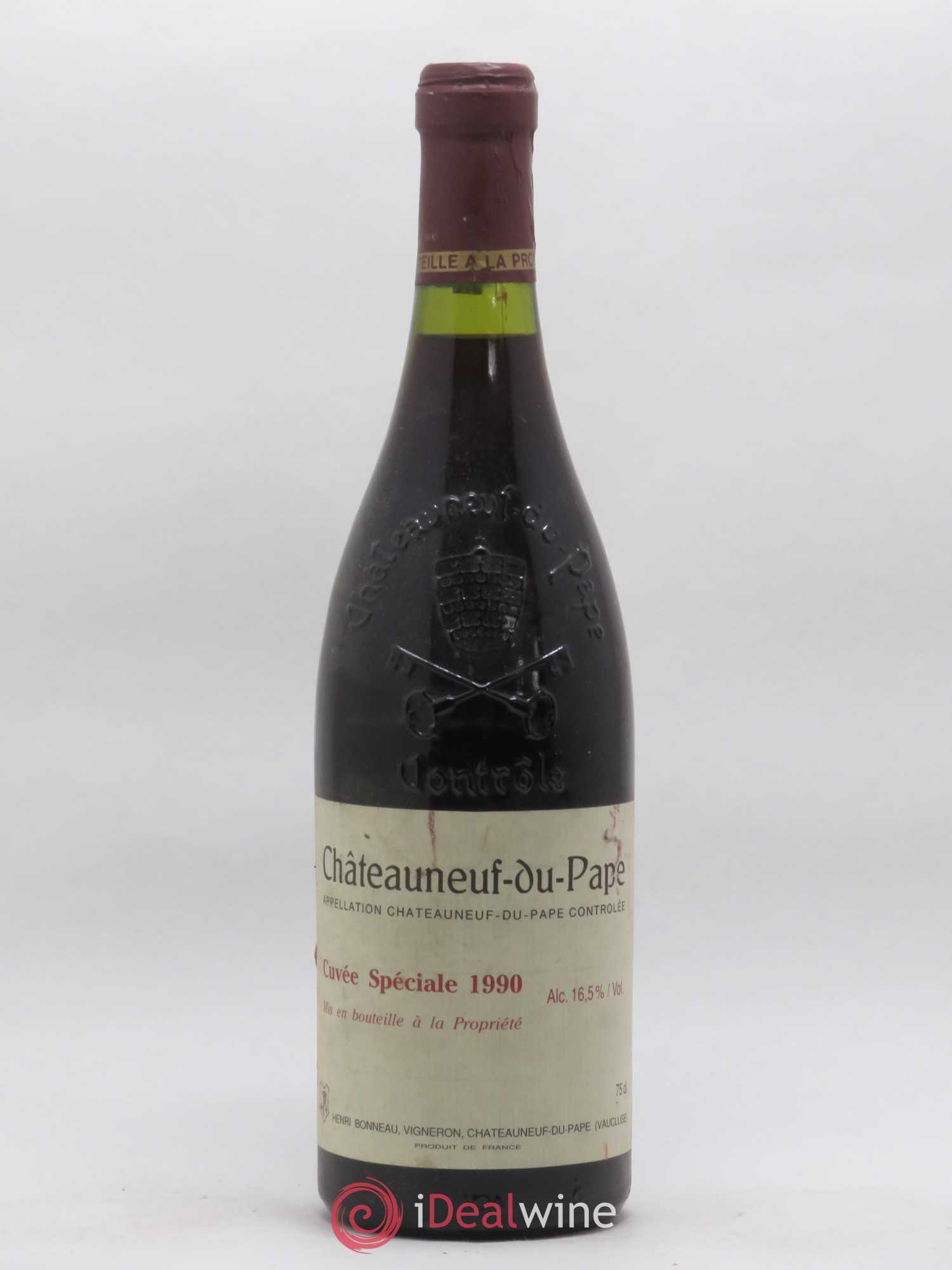 Châteauneuf-du-Pape Cuvée spéciale Henri Bonneau & Fils 1990 - Lot de 1 bouteille - 0