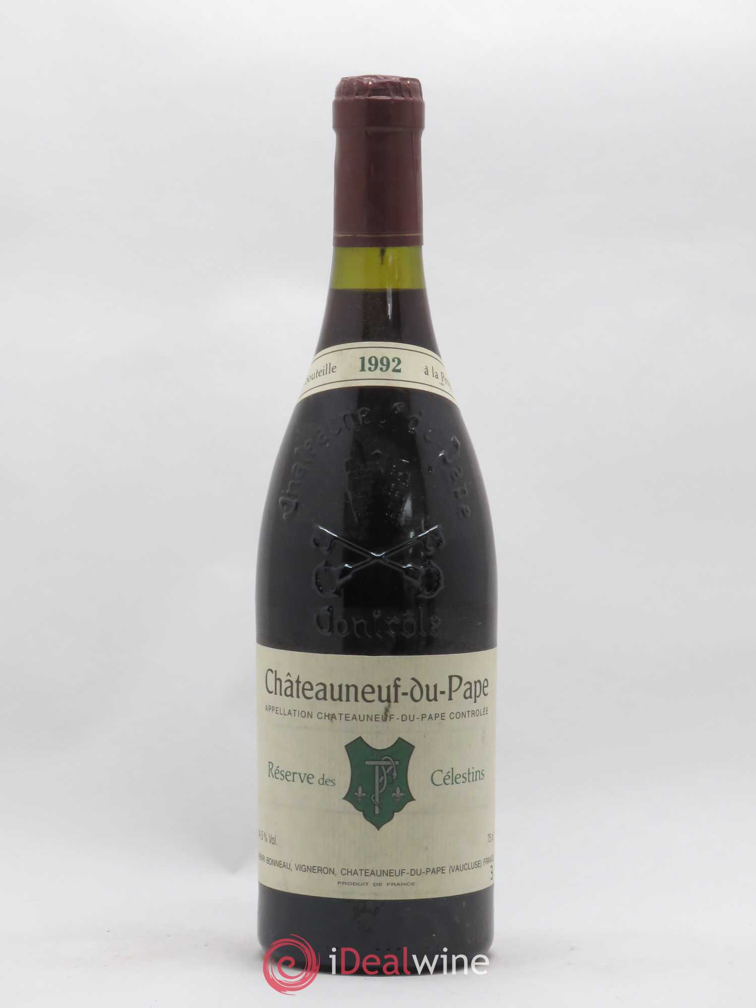 Châteauneuf-du-Pape Réserve des Célestins Henri Bonneau & Fils 1992 - Lot de 1 bouteille - 0