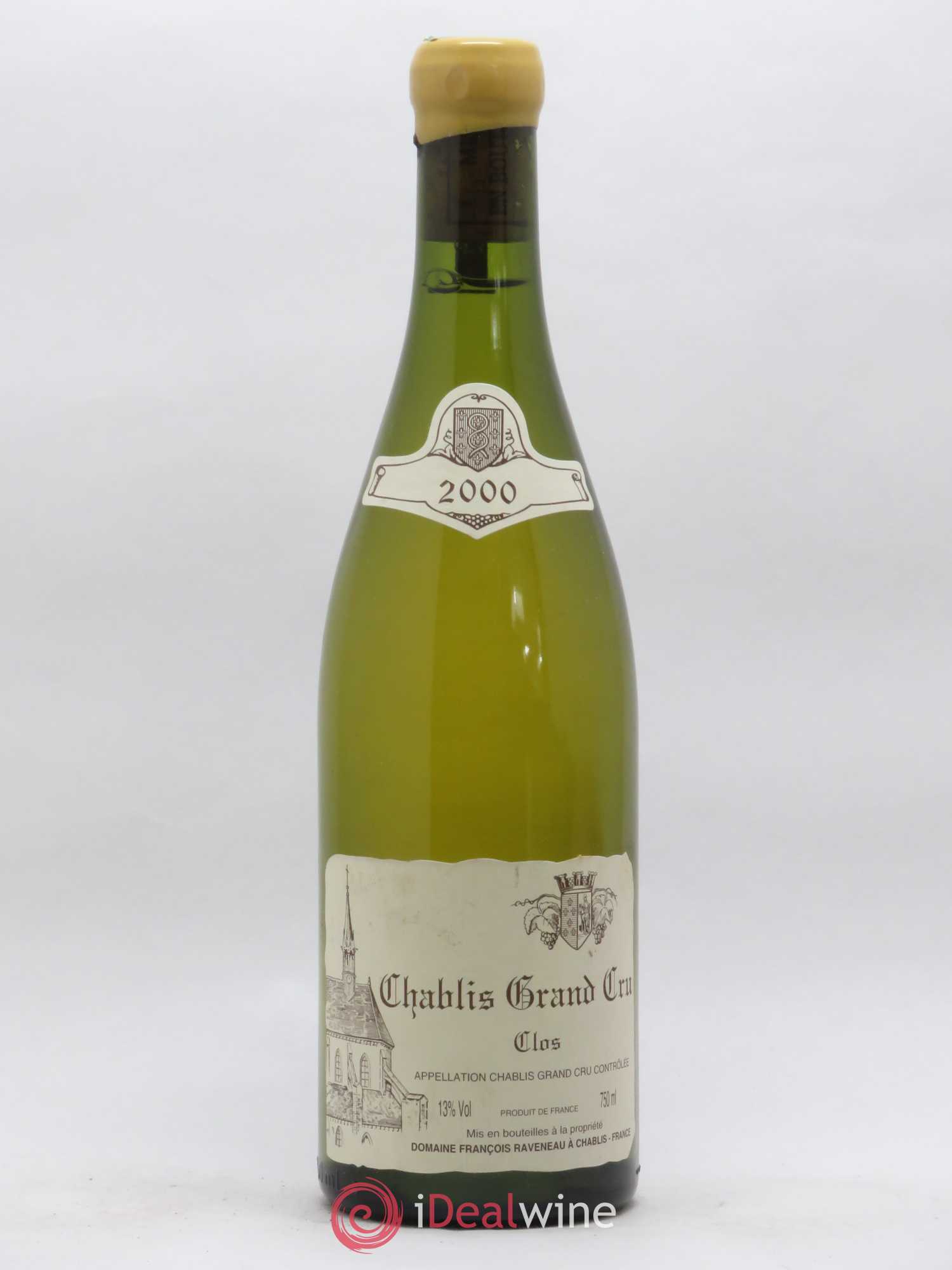 Chablis Grand Cru Clos Raveneau (Domaine) 2000 - Lot de 1 bouteille - 0