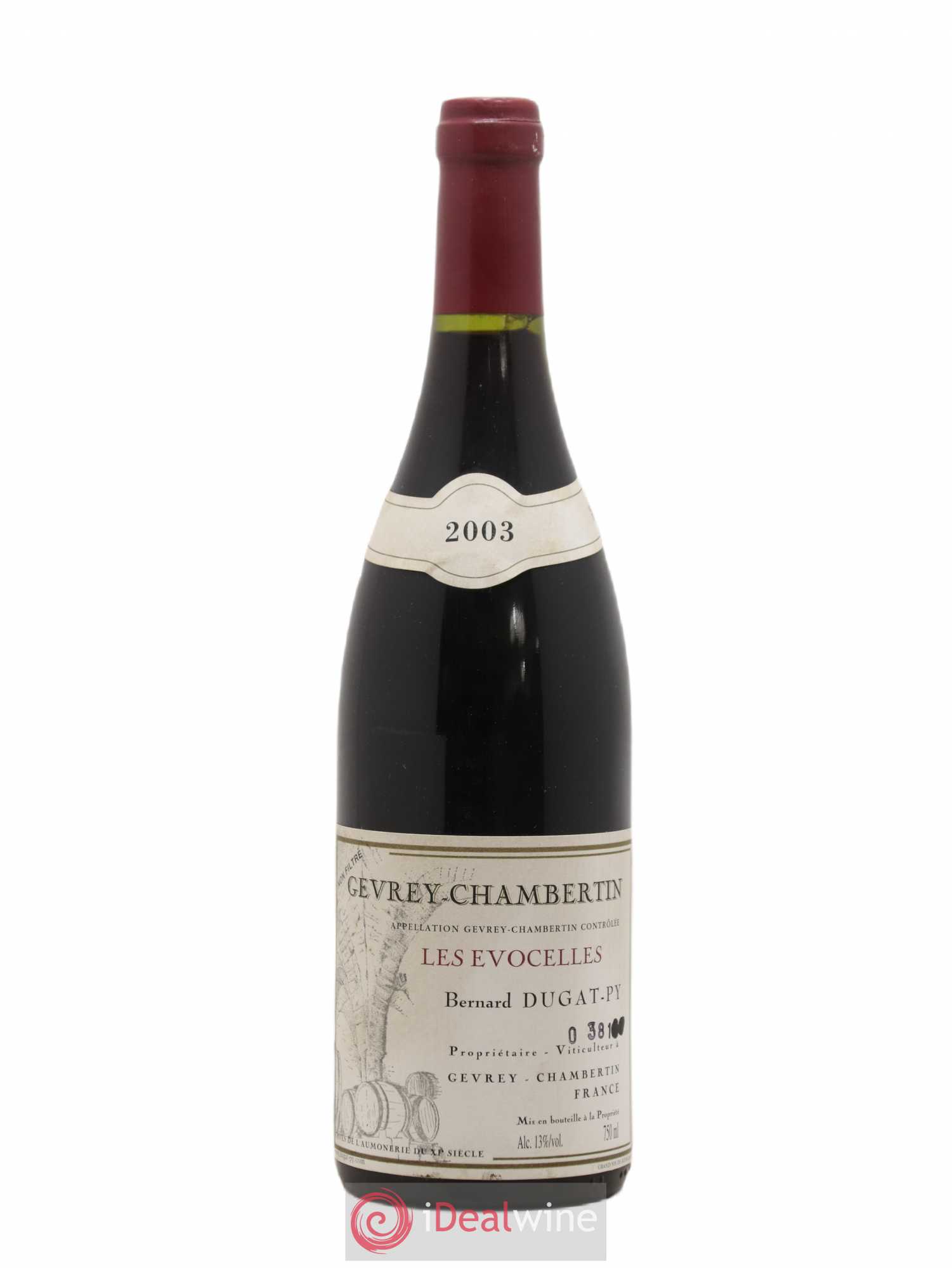 Gevrey-Chambertin Les Evocelles Vieilles Vignes Dugat-Py 2003 - Lot de 1 bouteille - 0