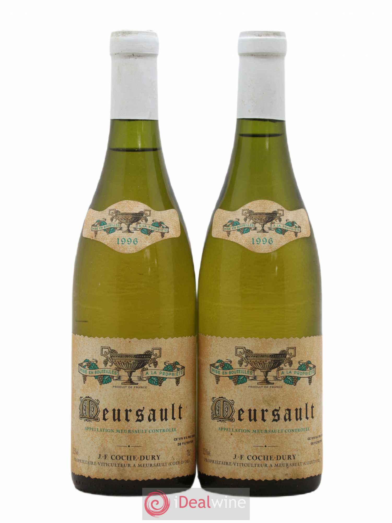 Meursault Coche Dury (Domaine) 1996 - Lot de 2 bouteilles - 0