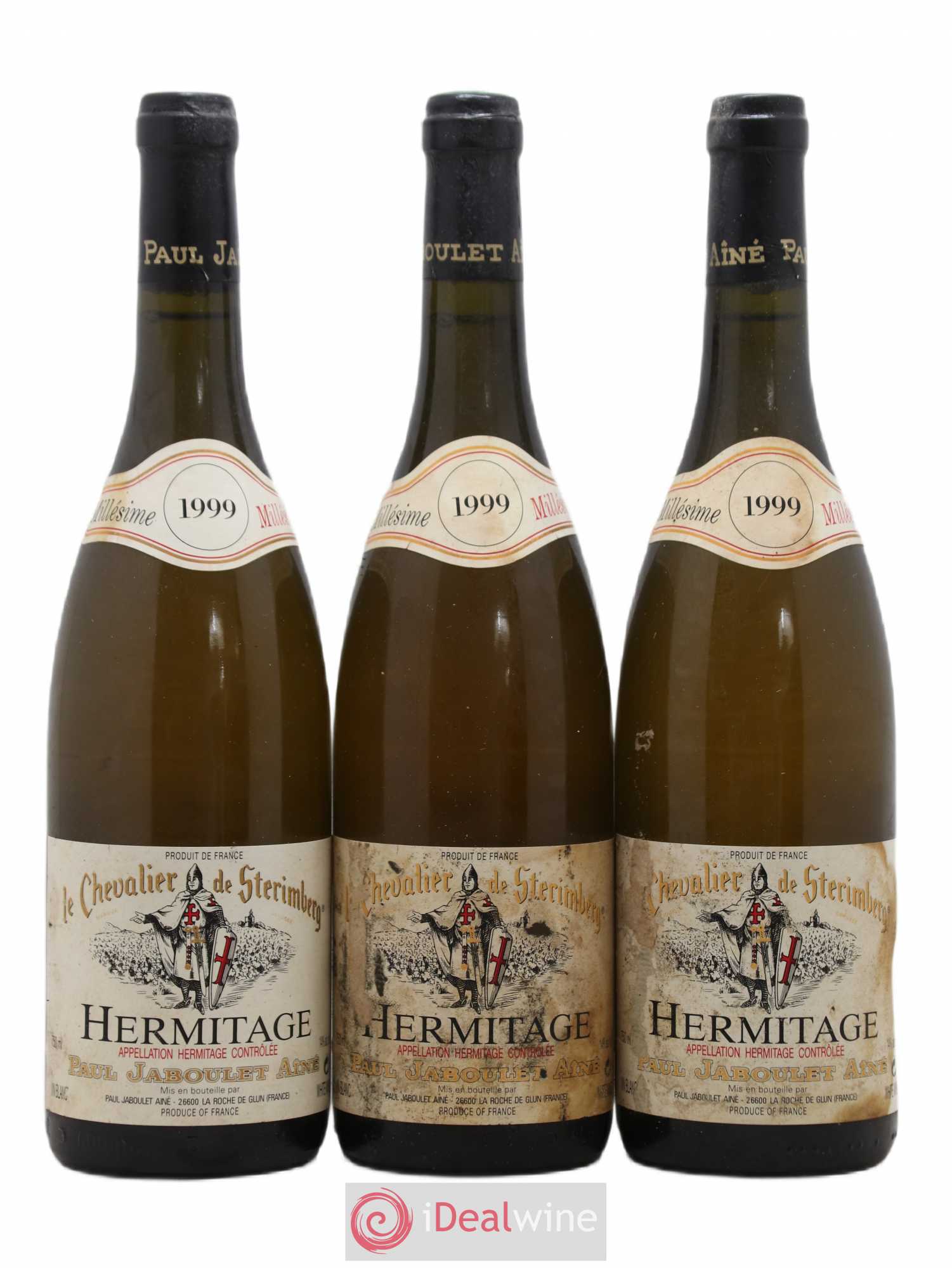 Hermitage Chevalier de Sterimberg Paul Jaboulet Ainé 1999 - Lot de 3 bouteilles - 0