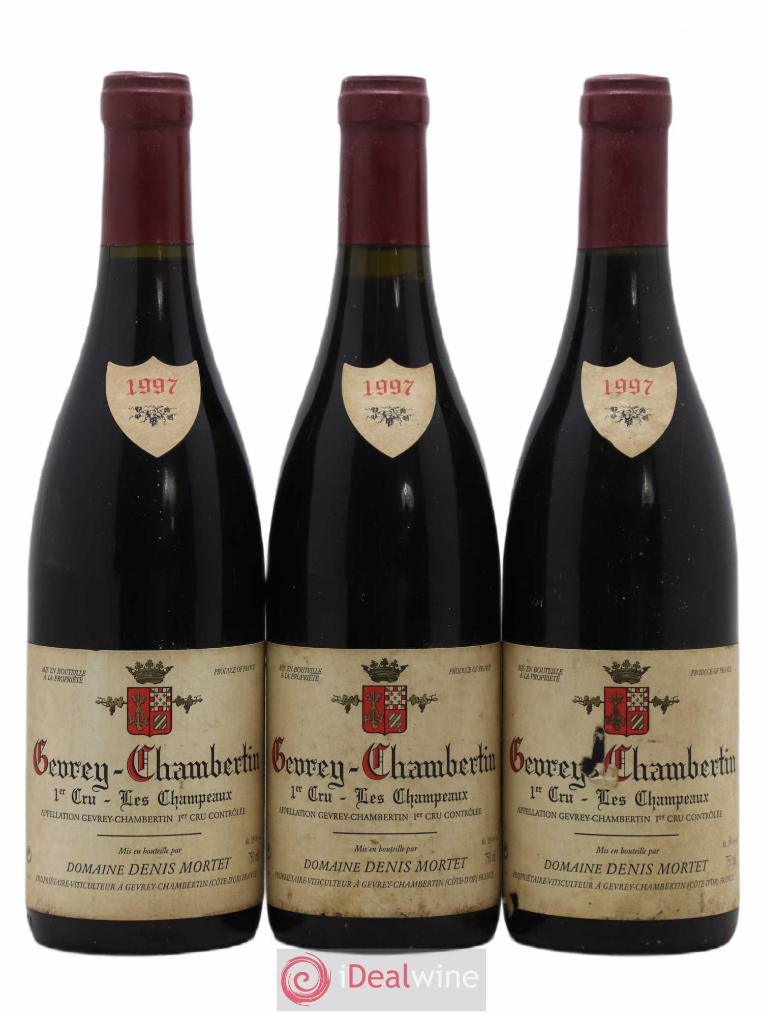 Gevrey-Chambertin 1er Cru Les Champeaux Denis Mortet (Domaine) 1997 - Lot de 3 bouteilles - 0