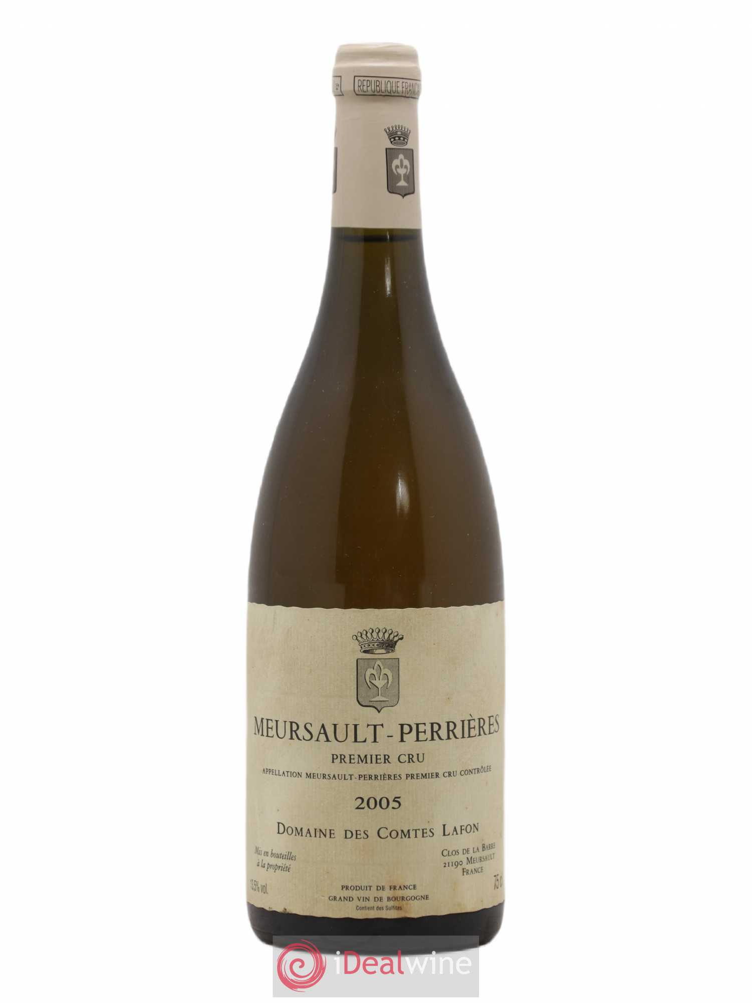 Meursault 1er Cru Perrières Comtes Lafon (Domaine des) 2005 - Lot de 1 bouteille - 0