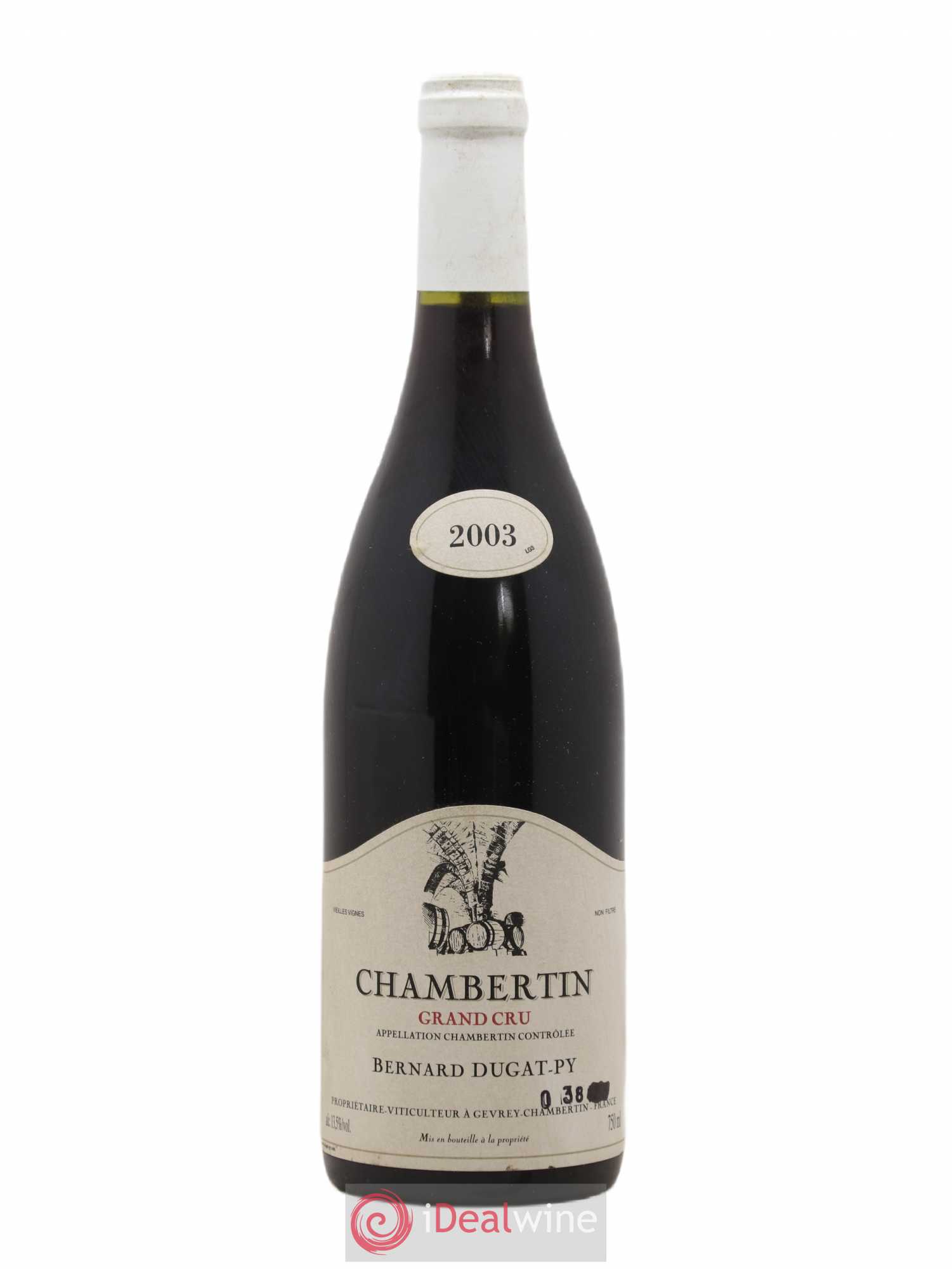 Chambertin Grand Cru Vieilles Vignes Dugat-Py 2003 - Lot de 1 bouteille - 0