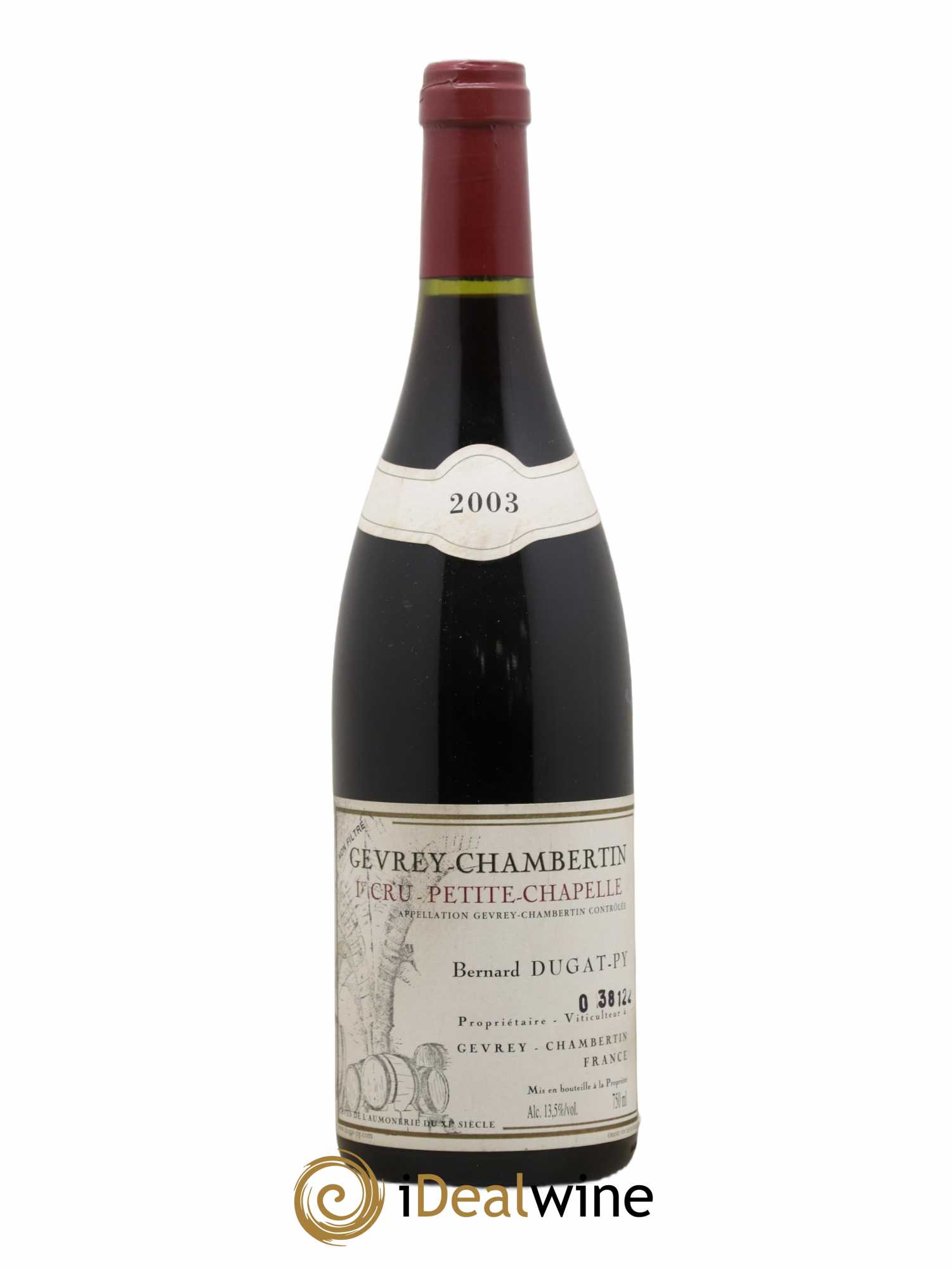 Gevrey-Chambertin 1er Cru Petite Chapelle Vieilles Vignes Dugat-Py 2003 - Lot de 1 bouteille - 0