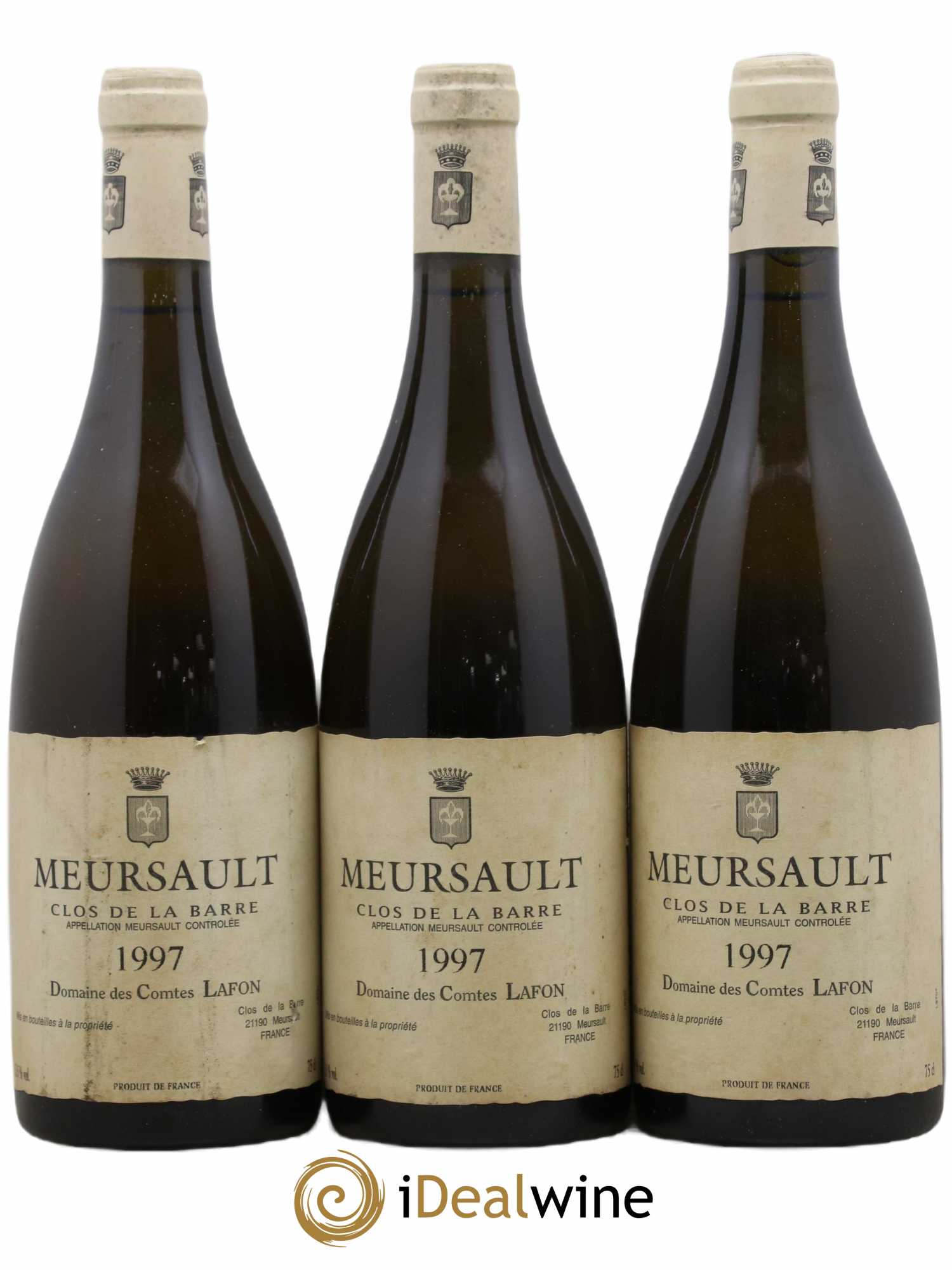 Meursault Clos de la Barre Comtes Lafon (Domaine des) 1997 - Lot de 3 bouteilles - 0