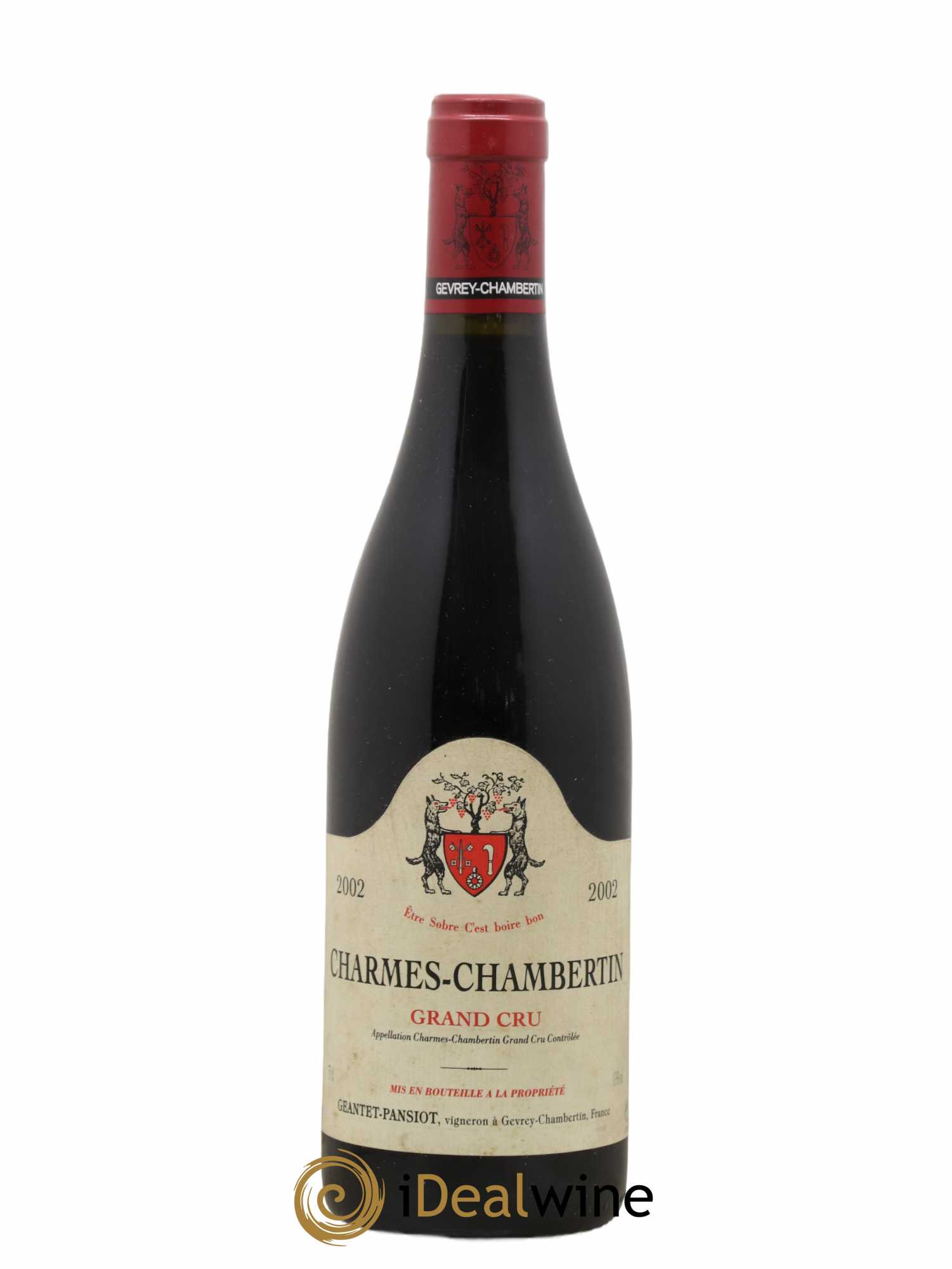 Charmes-Chambertin Grand Cru Geantet-Pansiot 2002 - Lot de 1 bouteille - 0
