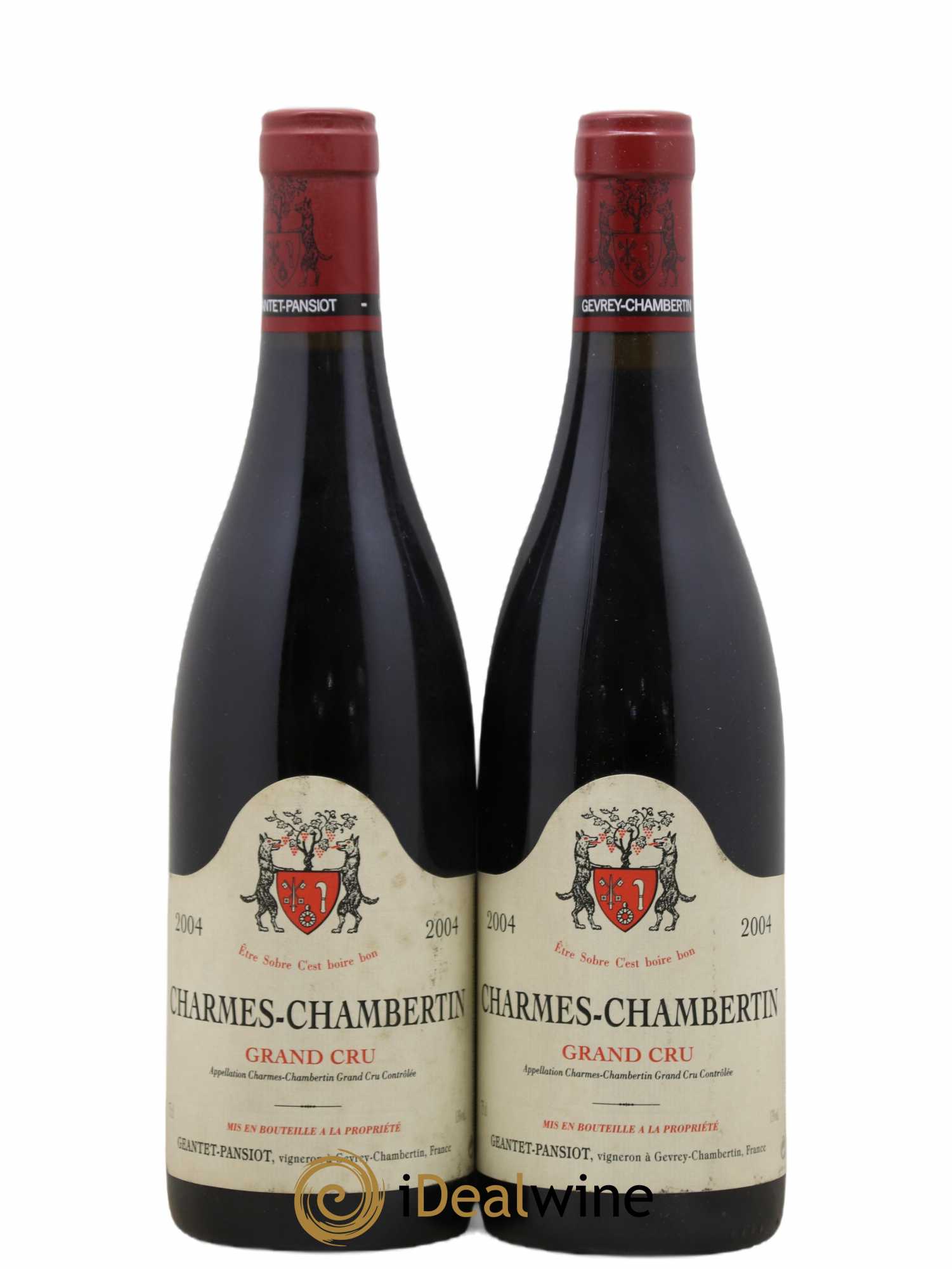 Charmes-Chambertin Grand Cru Geantet-Pansiot 2004 - Lot de 2 bouteilles - 0