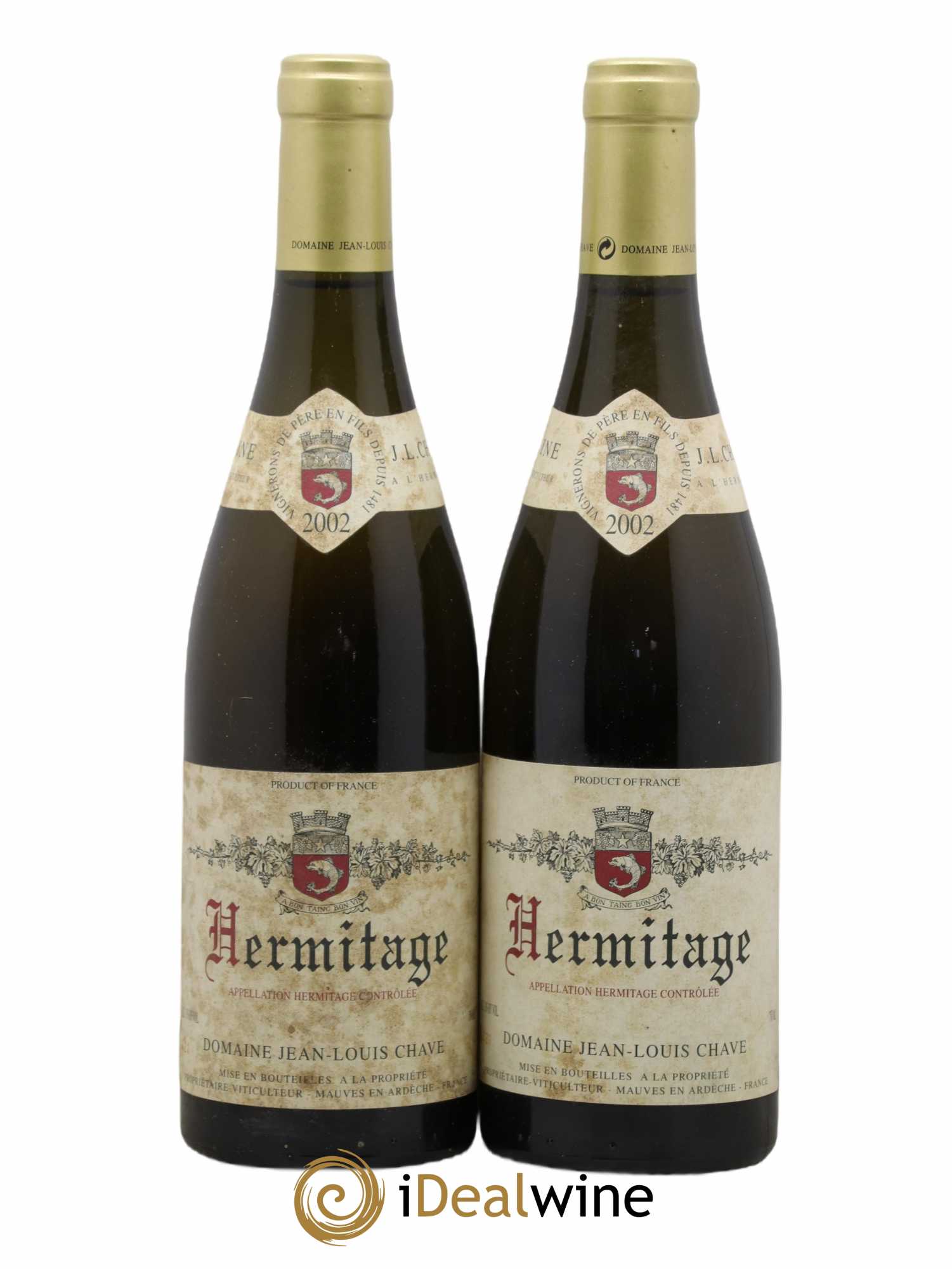 Hermitage Jean-Louis Chave 2002 - Lot de 2 bouteilles - 0