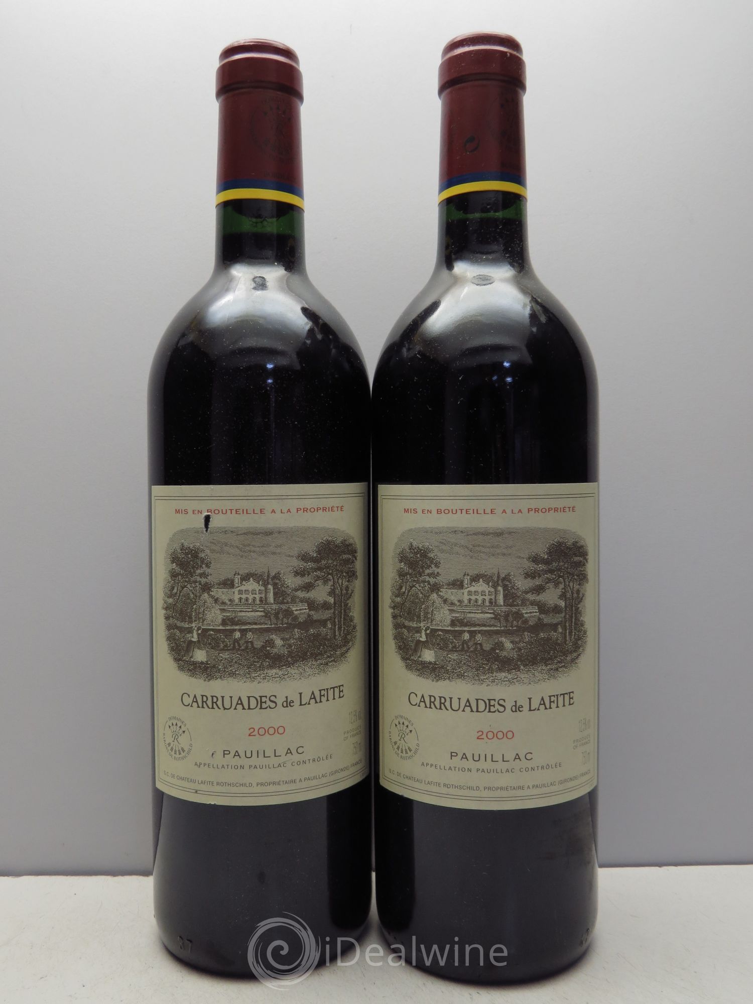 Carruades de Lafite Rothschild Second Vin 2000 - Lot de 2 bouteilles - 0